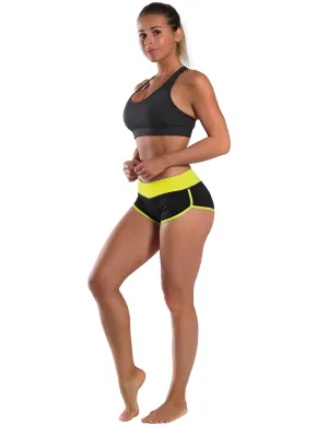 030 Sexy Booty Gym Shorts fluorescentyellow_black_Gym