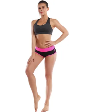 030 Sexy Booty Plus Size Shorts pink_black_Plus Size