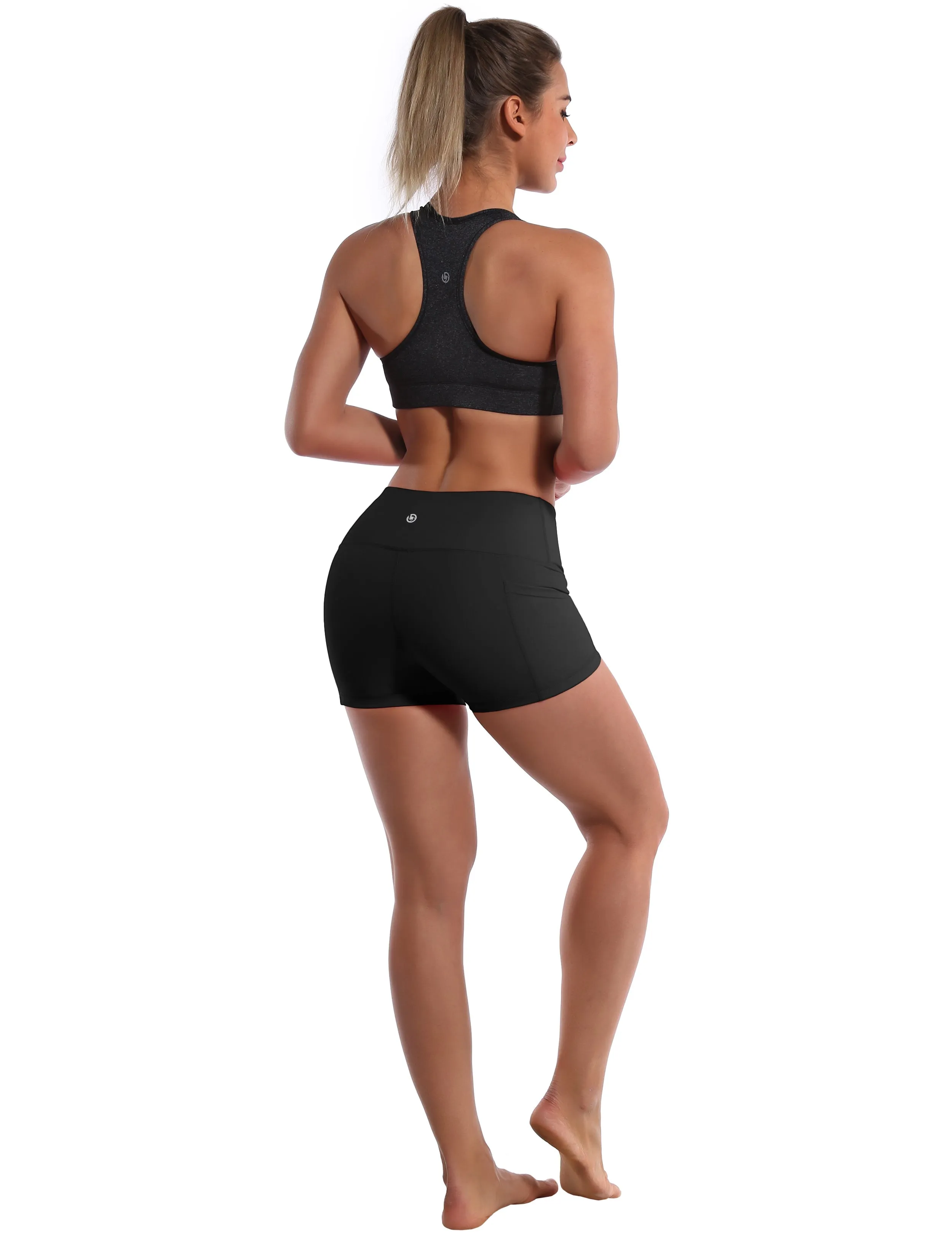 2.5" Side Pockets Biking Shorts black_Biking