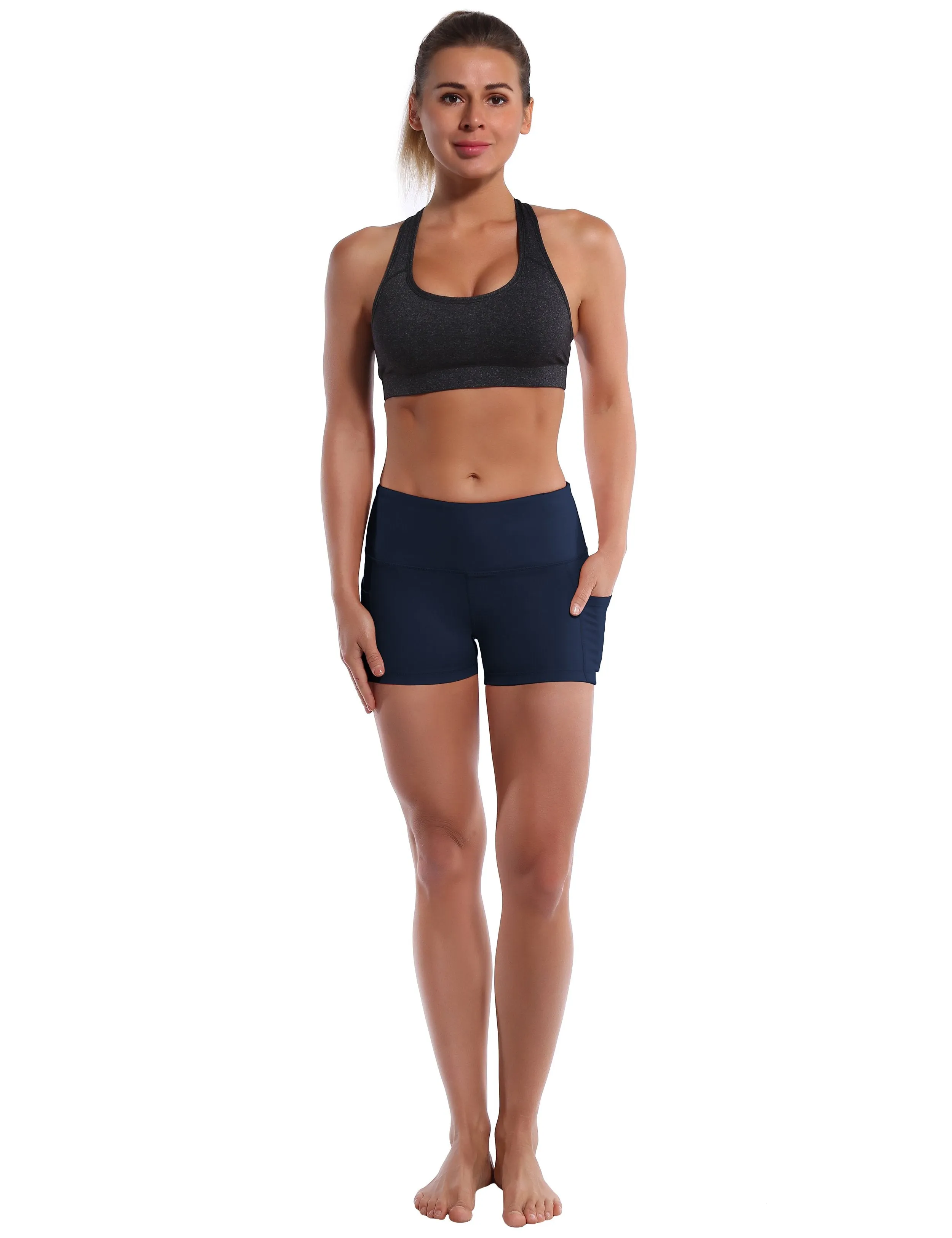 2.5" Side Pockets Biking Shorts darknavy ins_Biking