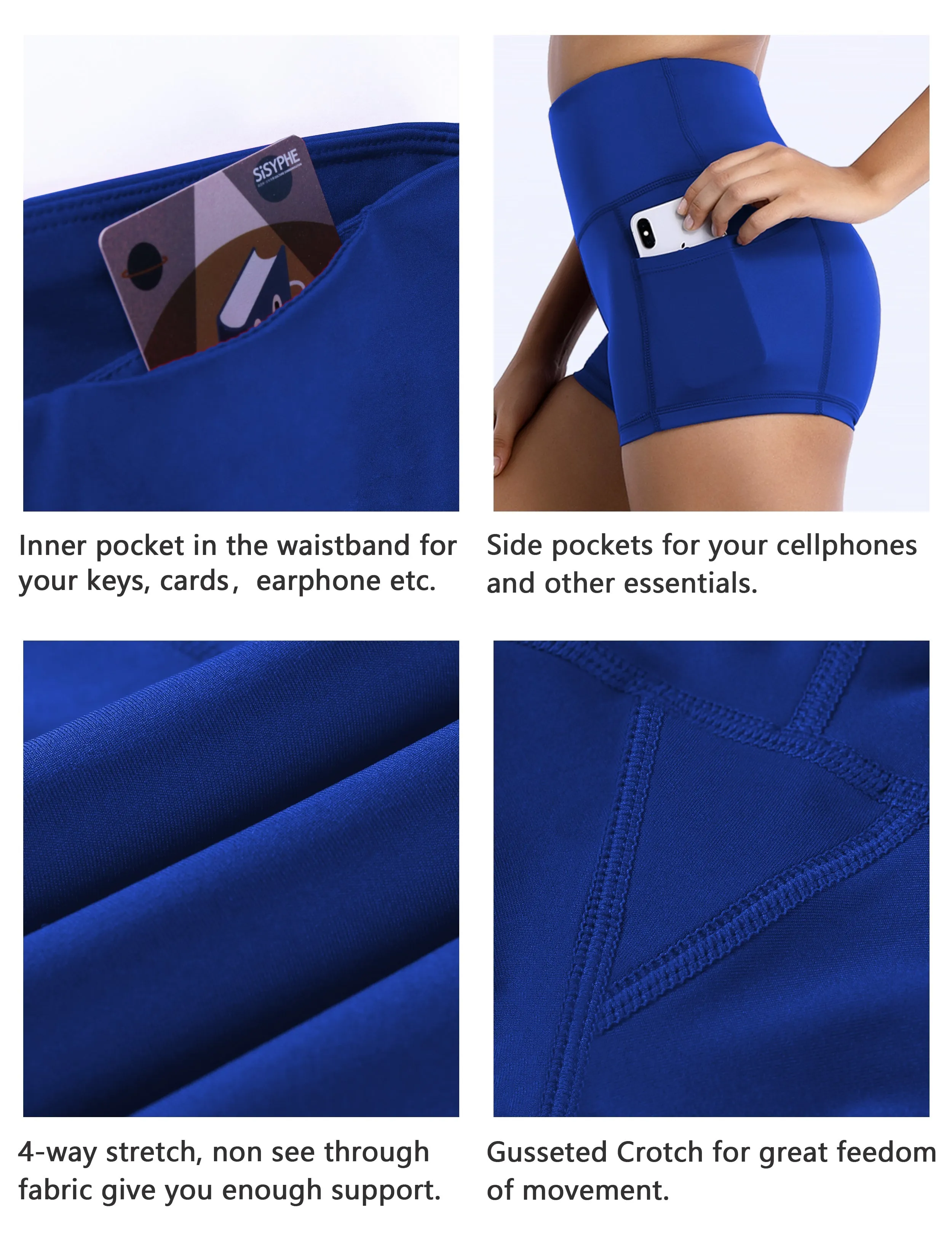 2.5" Side Pockets Yoga Shorts navy_yoga