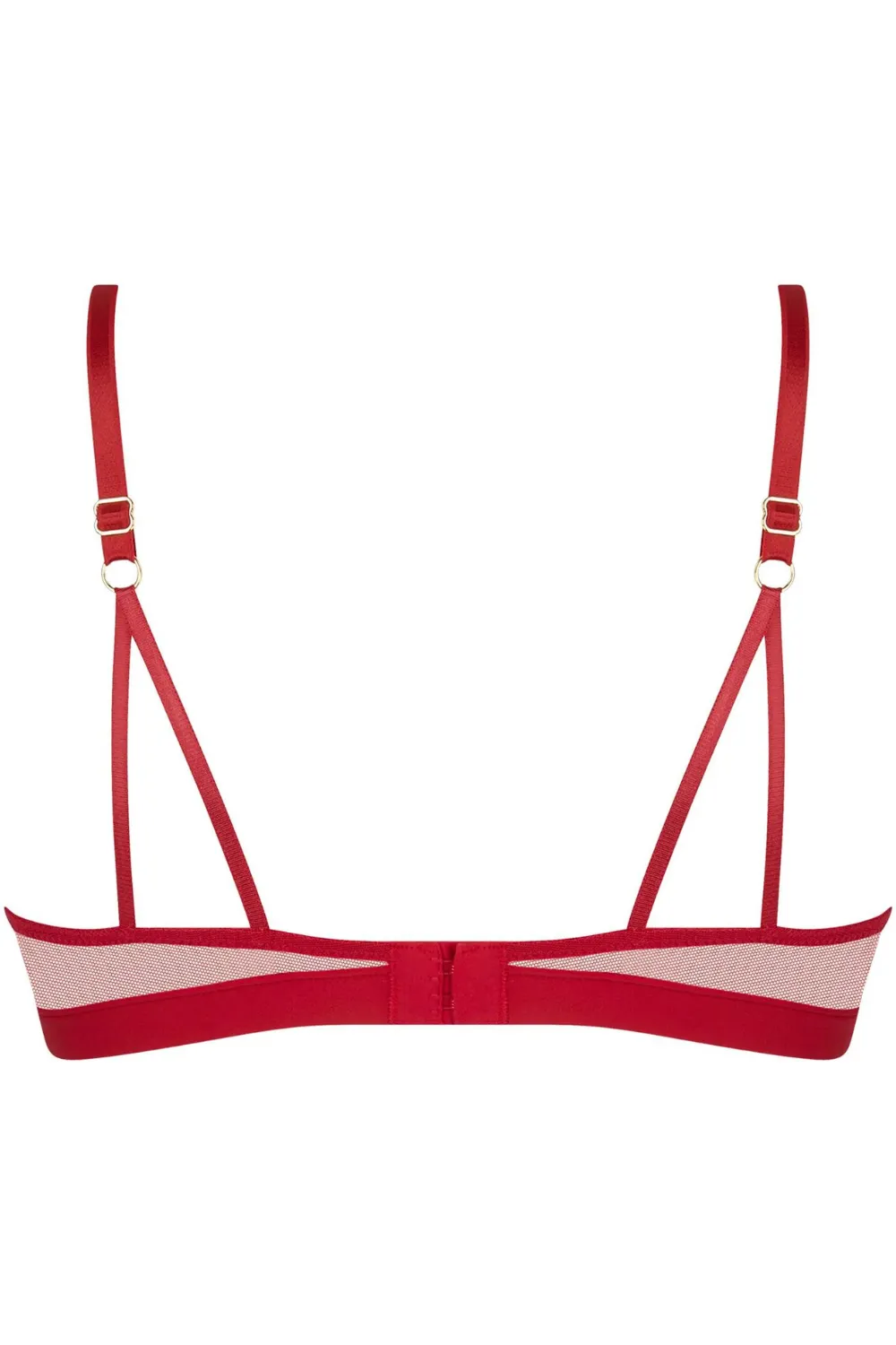 Adorable En Sexy Red Underwired Triangle Bra