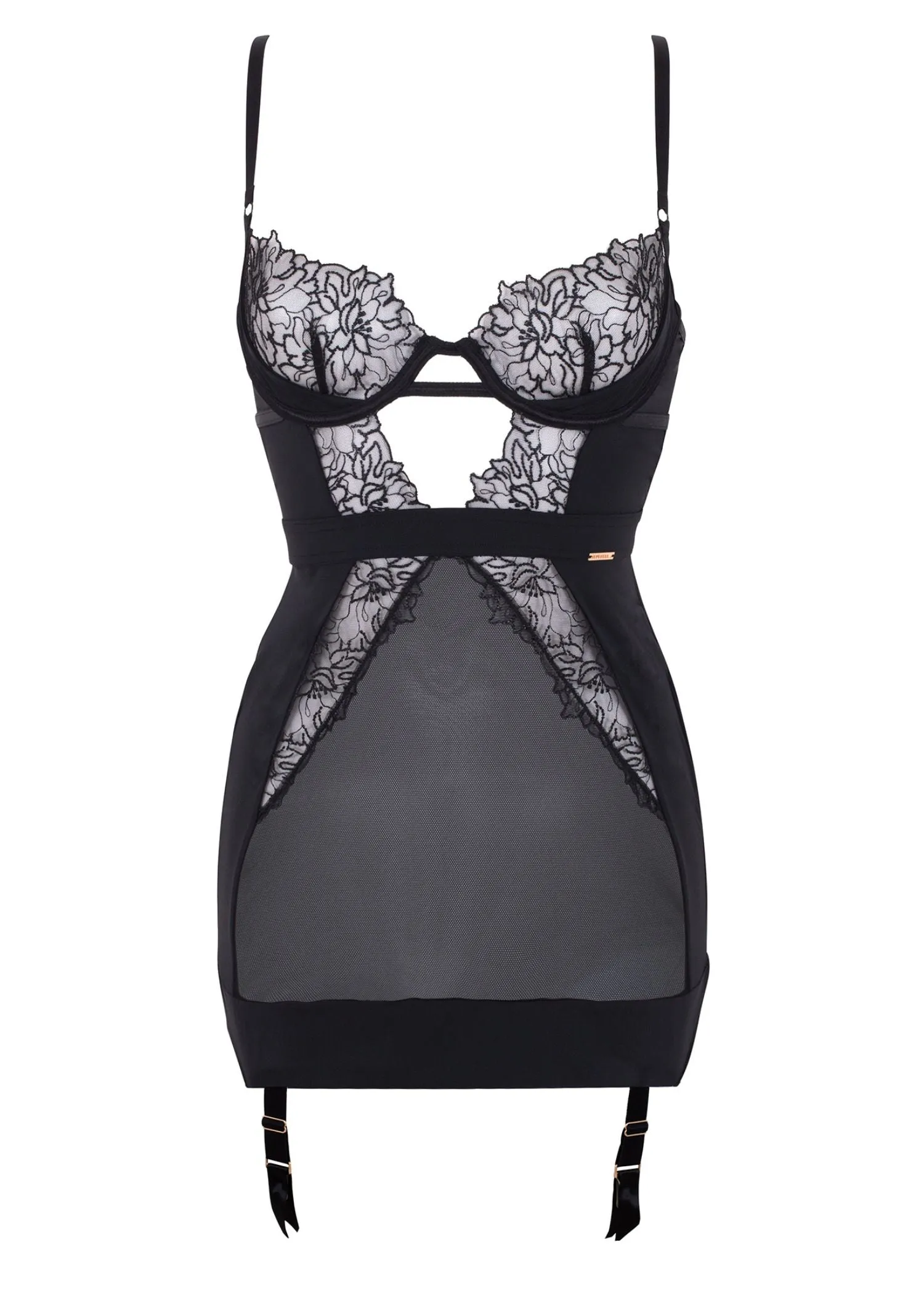 Alanna Longline Basque Dress