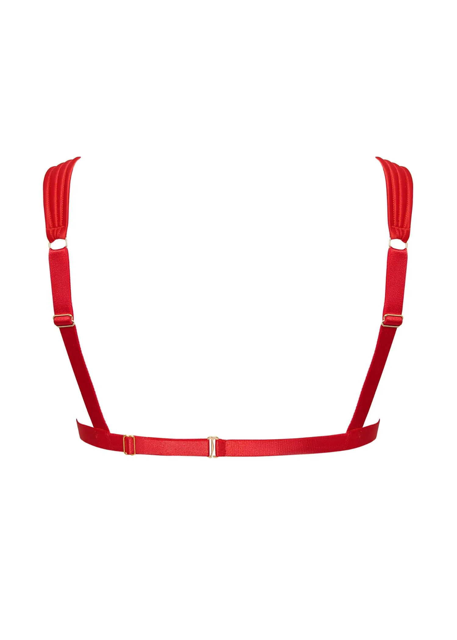 Allegra Open Wired Bra (Red)