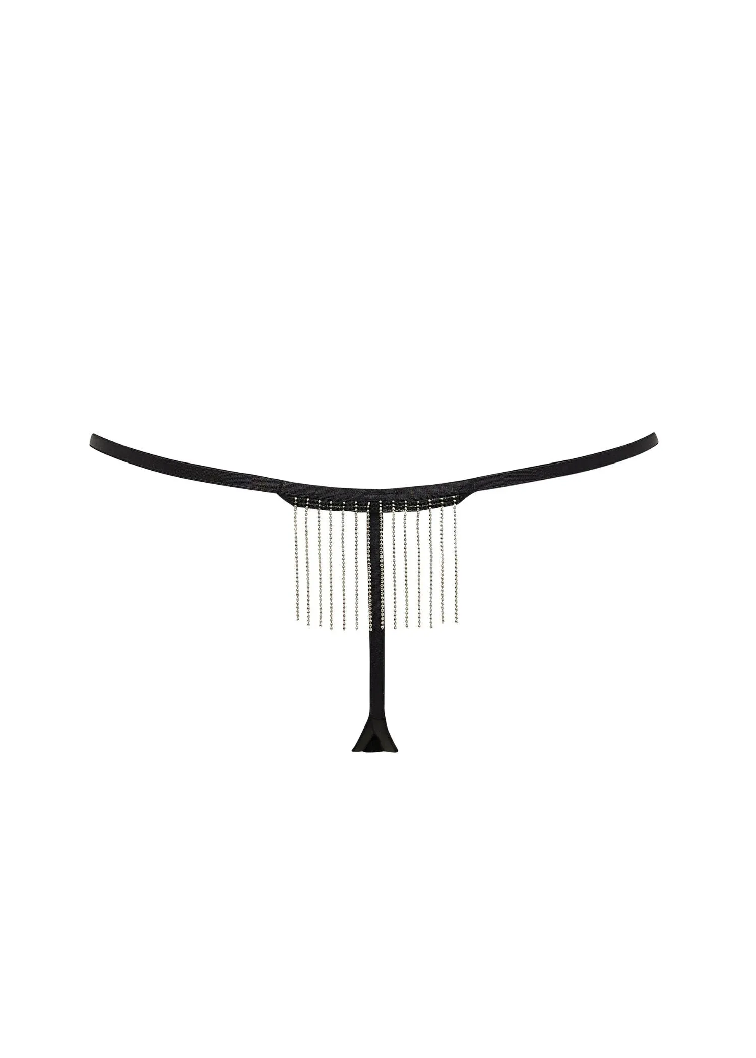 Antoinette Thong (Black/Silver)