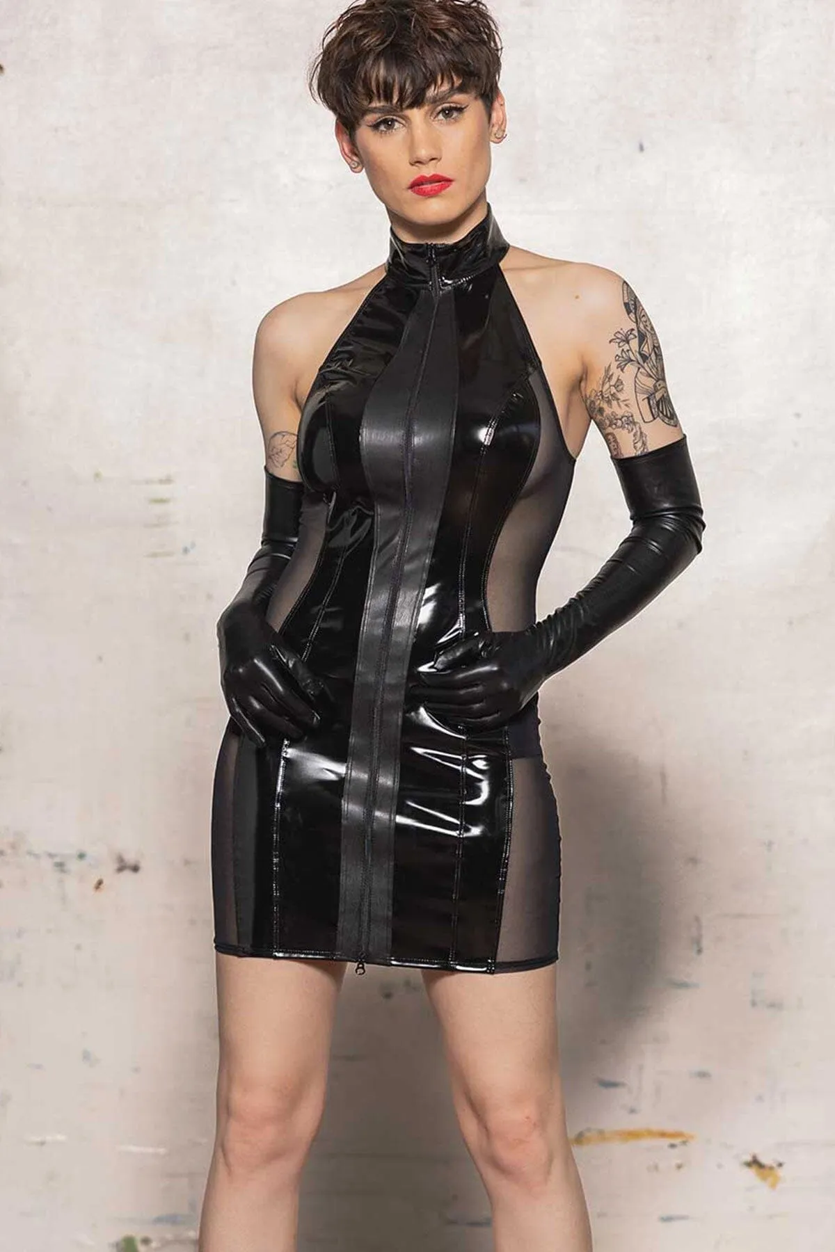 Beatrice Vinyl Dress