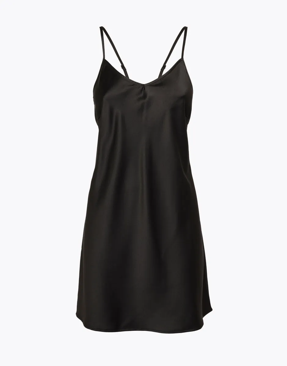 Black Satin Nightdress