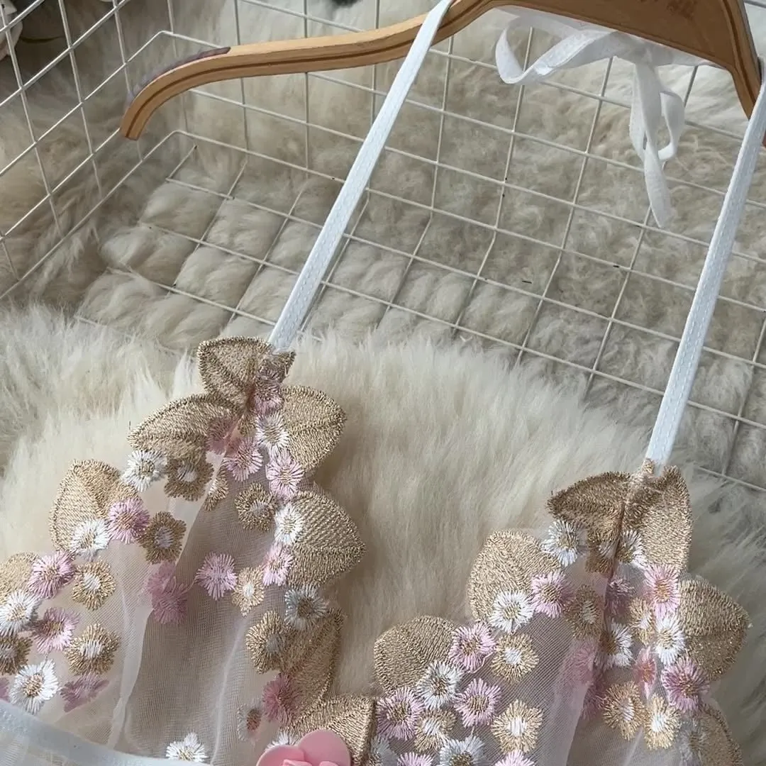 Blush Blossom Babydoll Lingerie