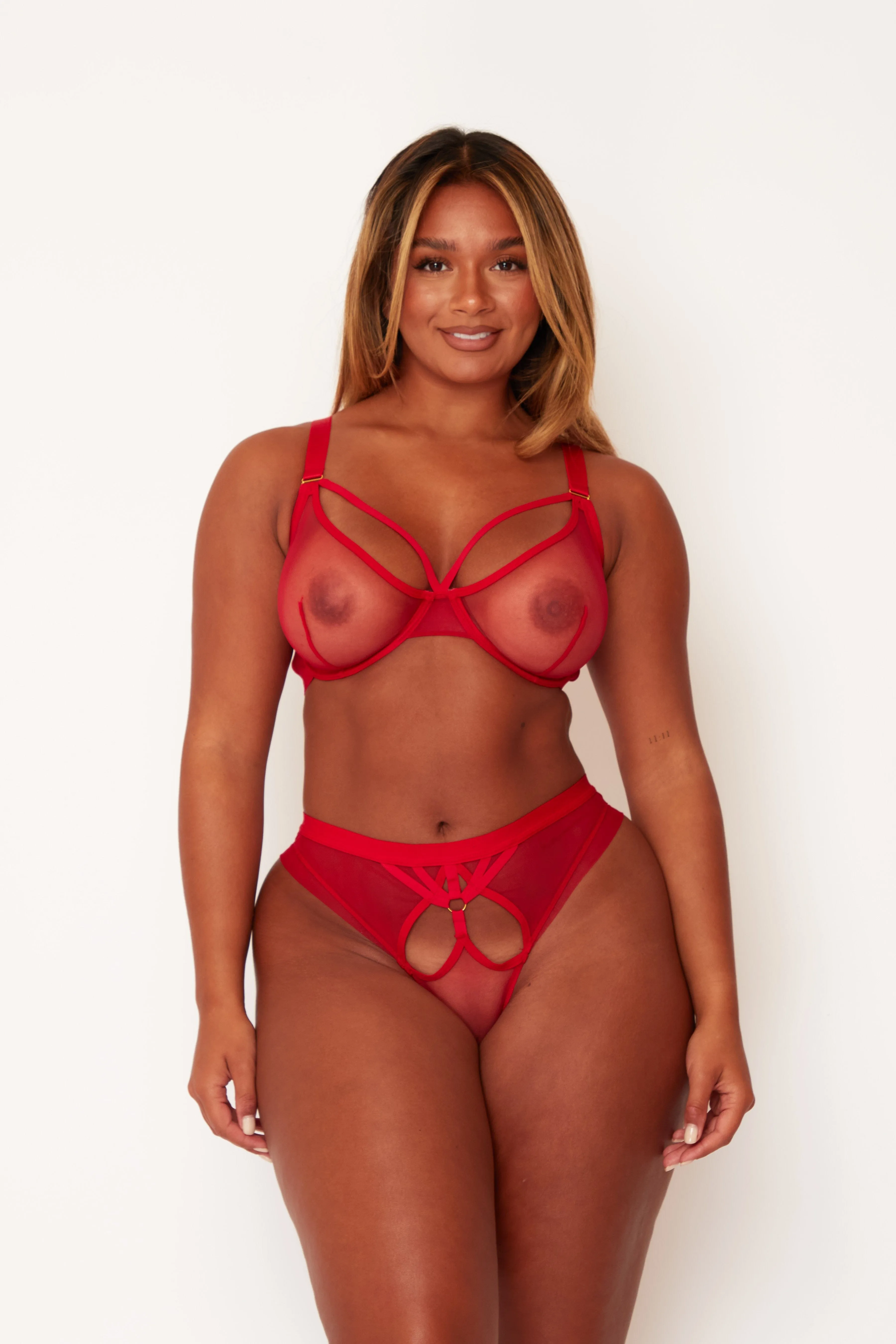 Carina Red Brazilian Brief