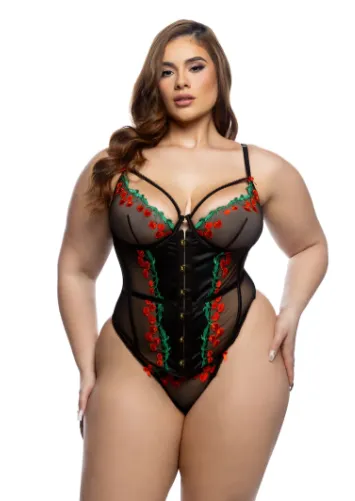 Cherry Delight Corset 2PC Set - LI1793