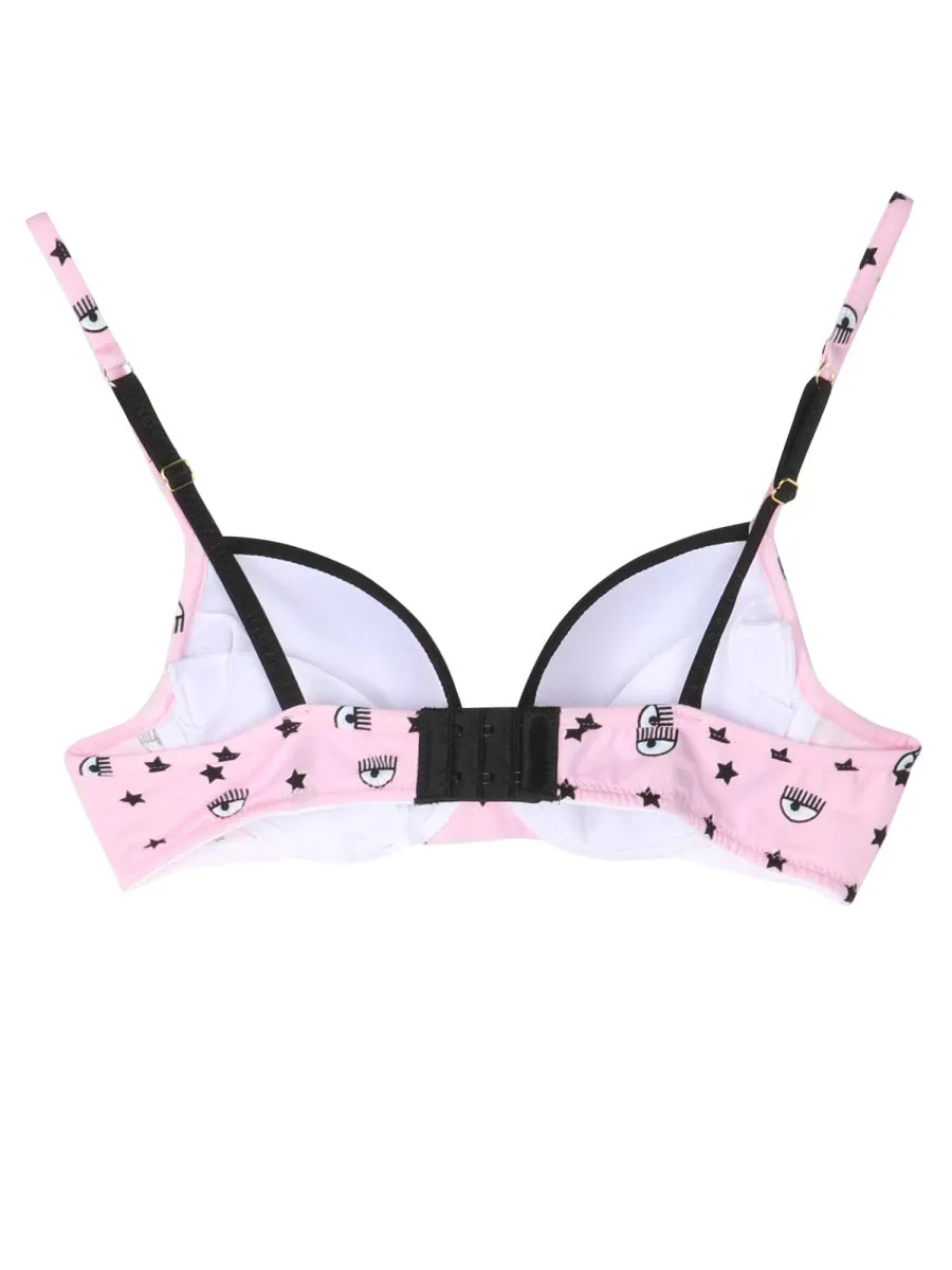 Chiara Ferragni Eyestar Printed Push-Up Strapped Bra