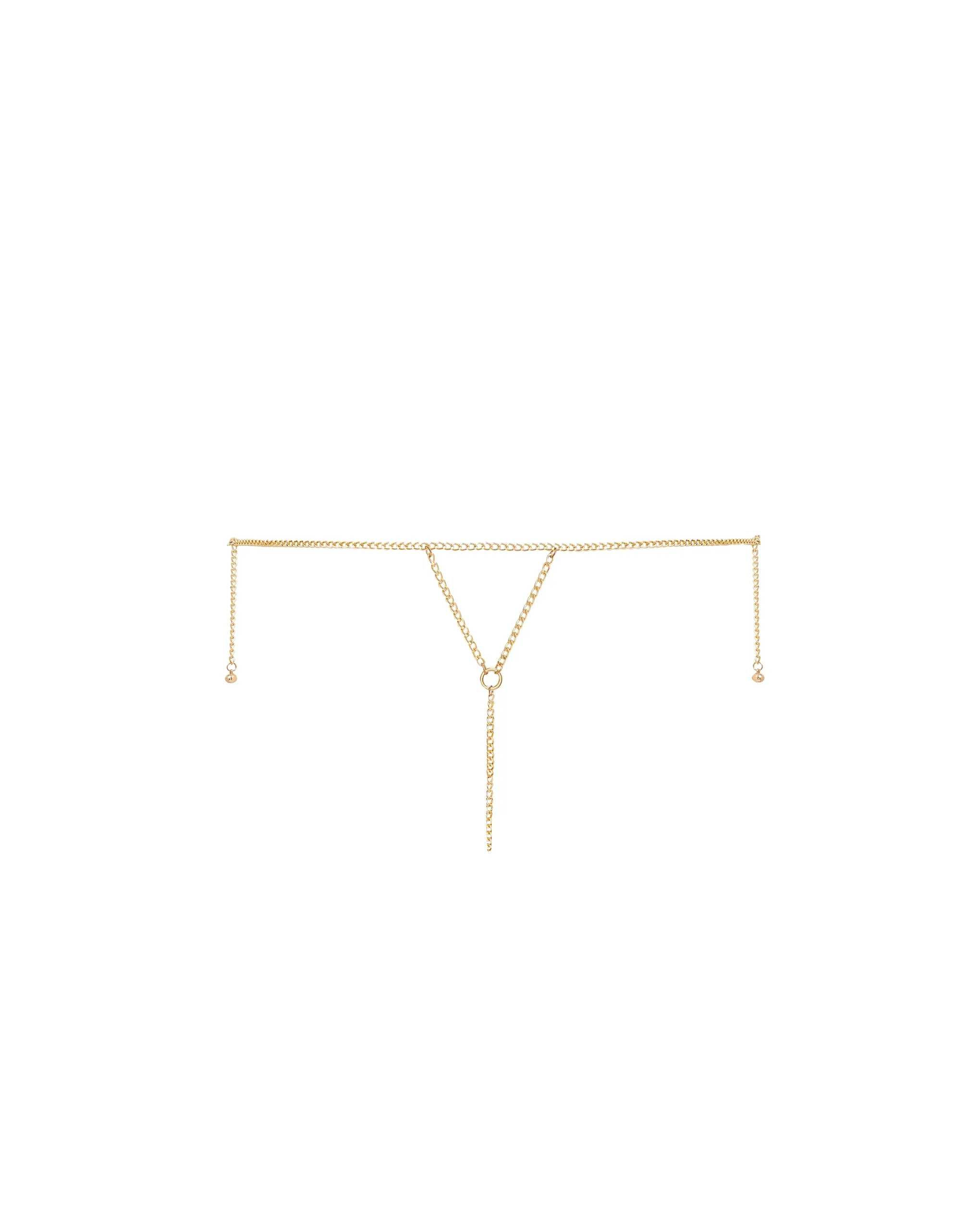 Cyla Chainmail Thong Gold