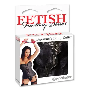 Fetish Fantasy Series Beginner's Furry Cuffs Black