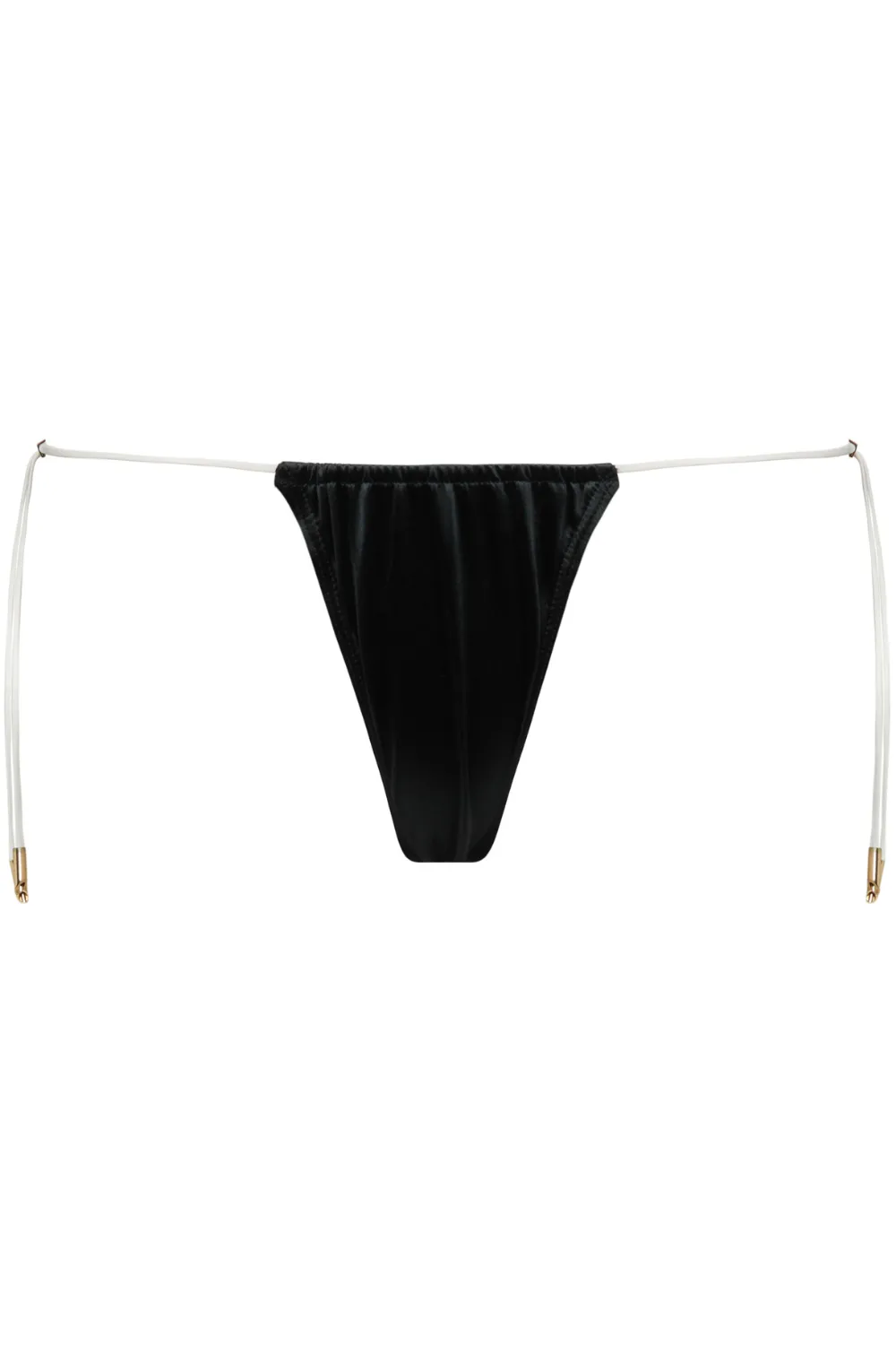 Glow Thong Bikini Bottom in Black