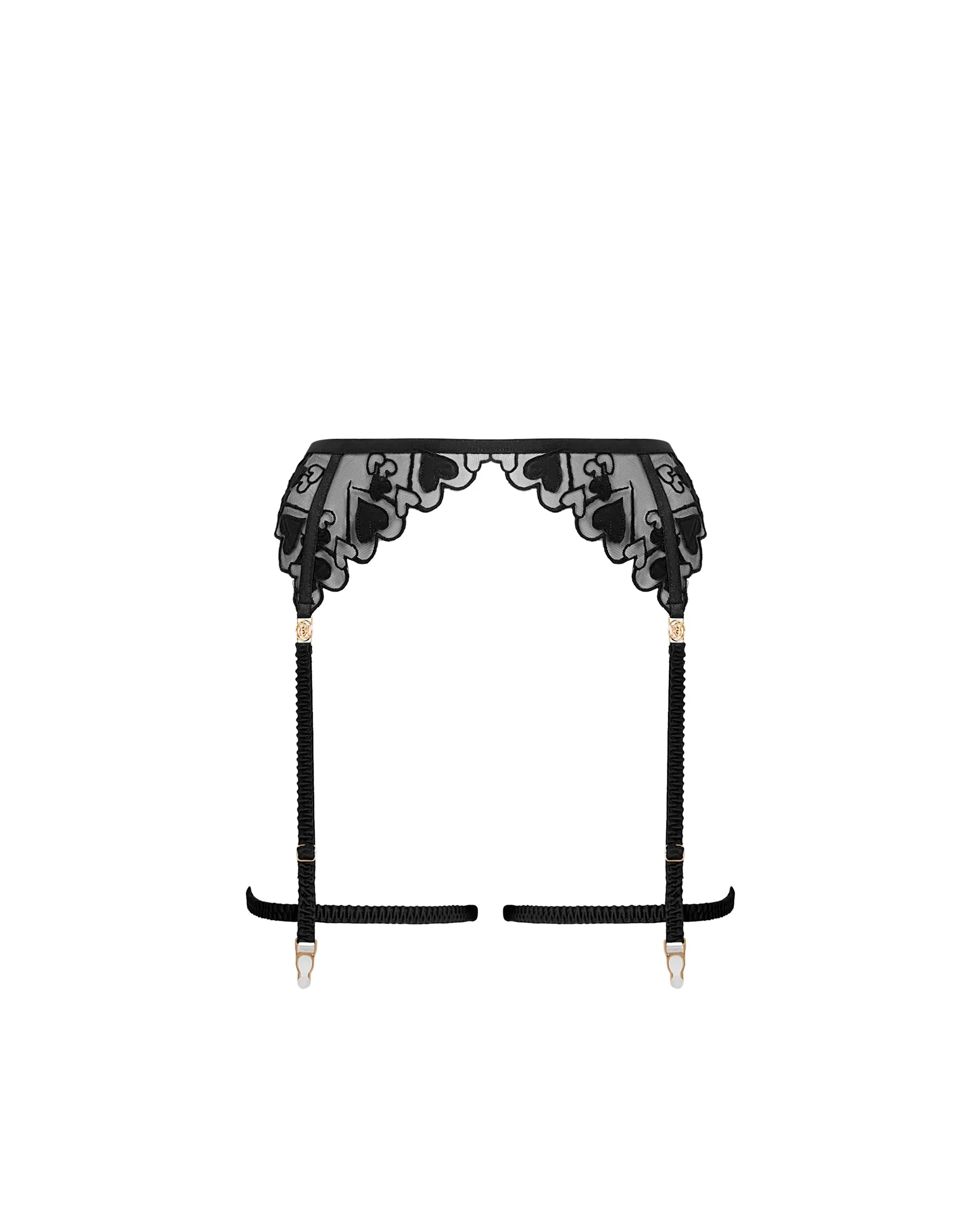 Harlow Suspender Thigh Harness Black