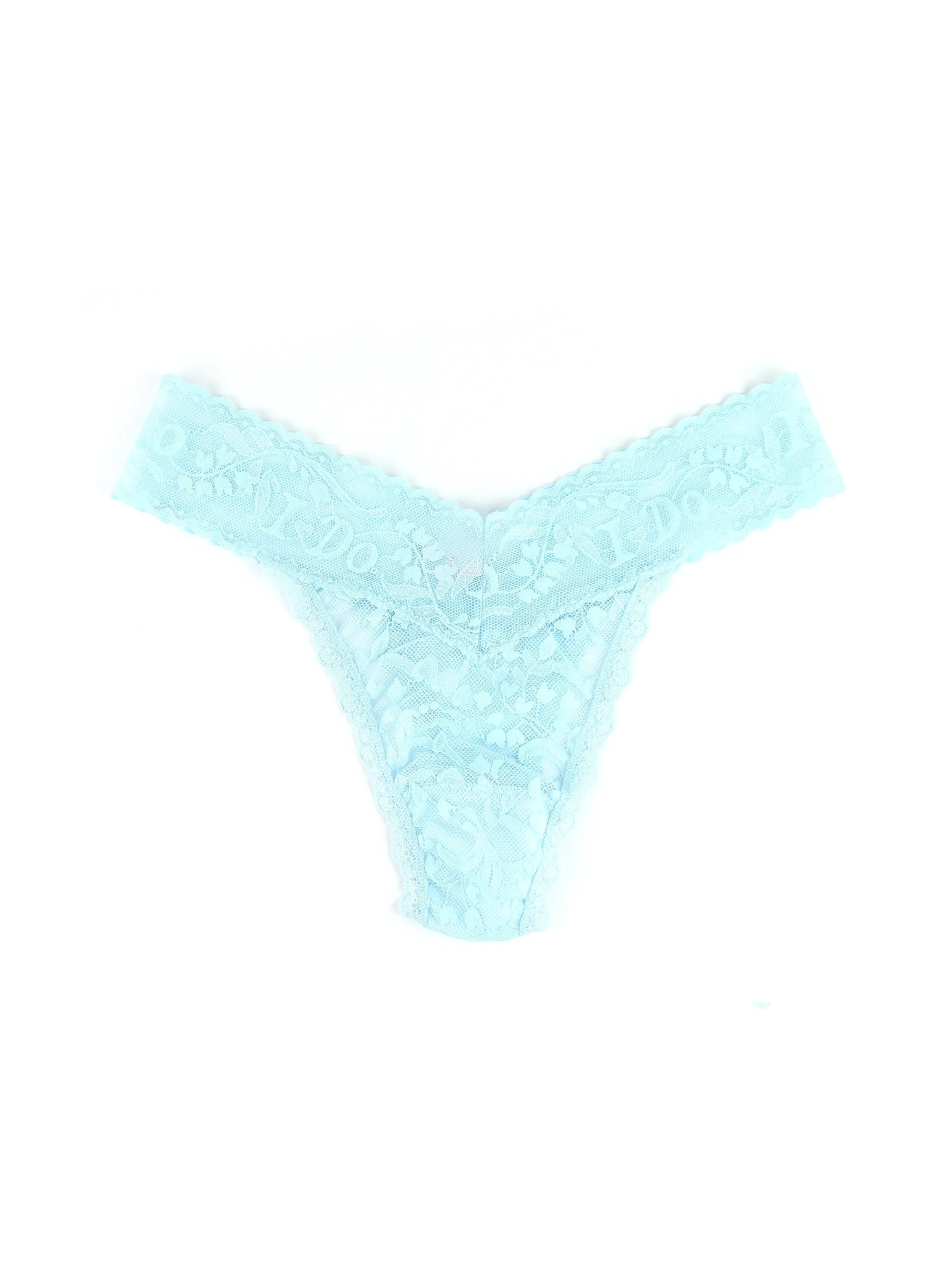I Do Shimmer Original Rise Thong Powder Blue