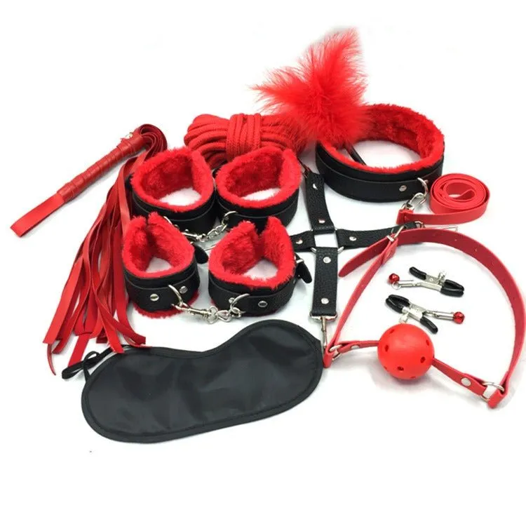 Intimate Control Red and Black 10 Piece Fantasy Set