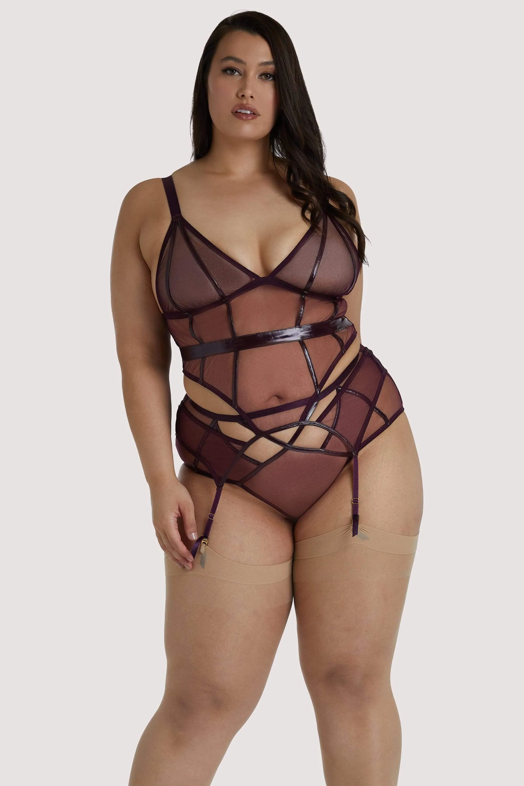 Kelly Wine PVC Soft Cup Basque