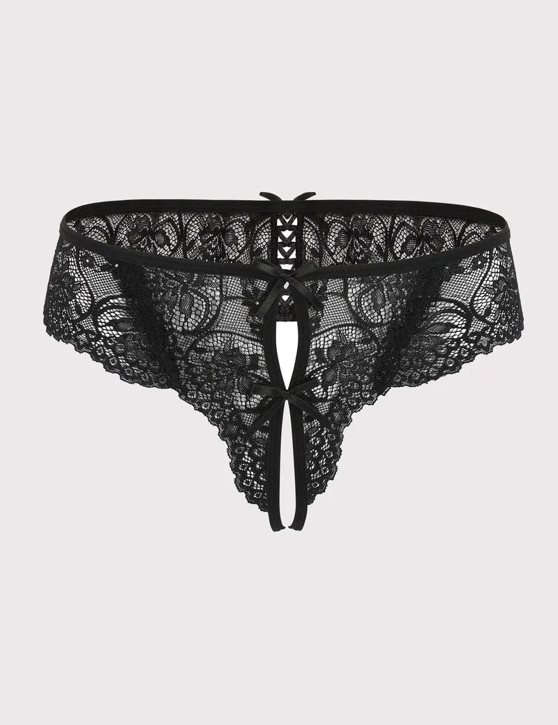 Lace Thongs Panties with Cute Bow