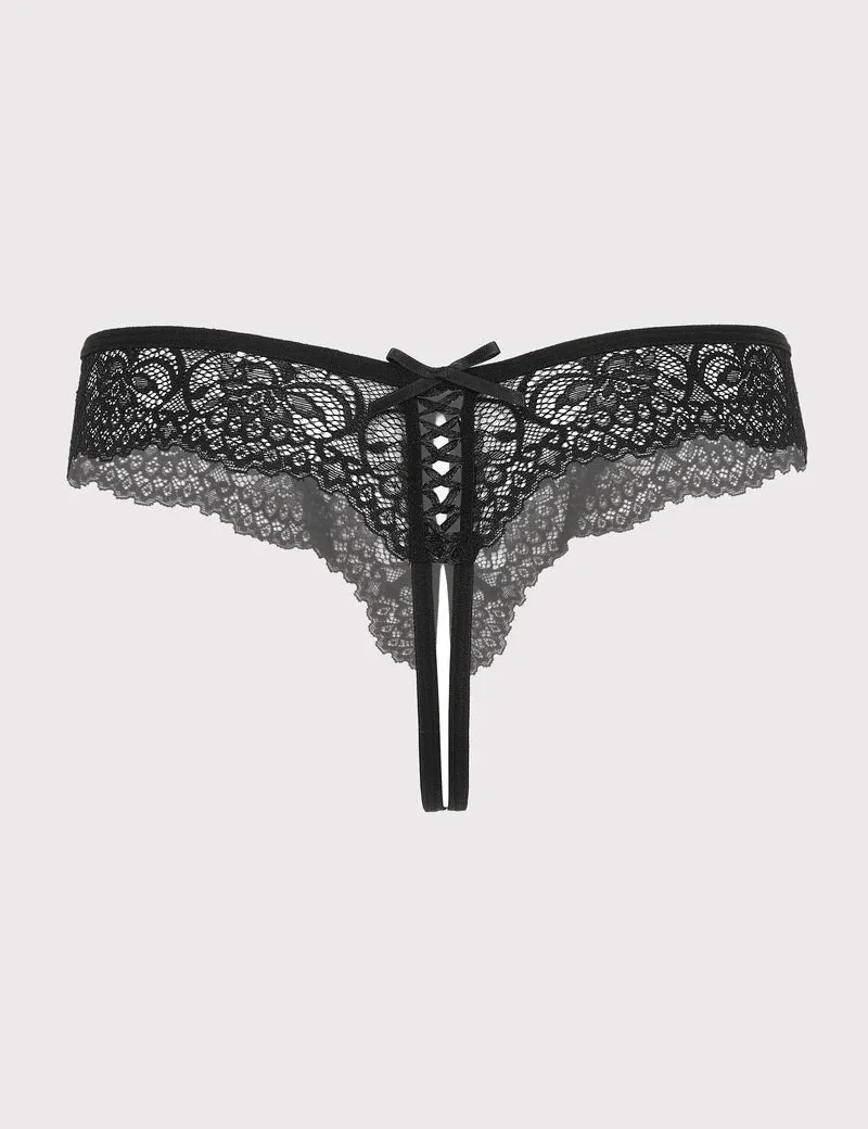 Lace Thongs Panties with Cute Bow