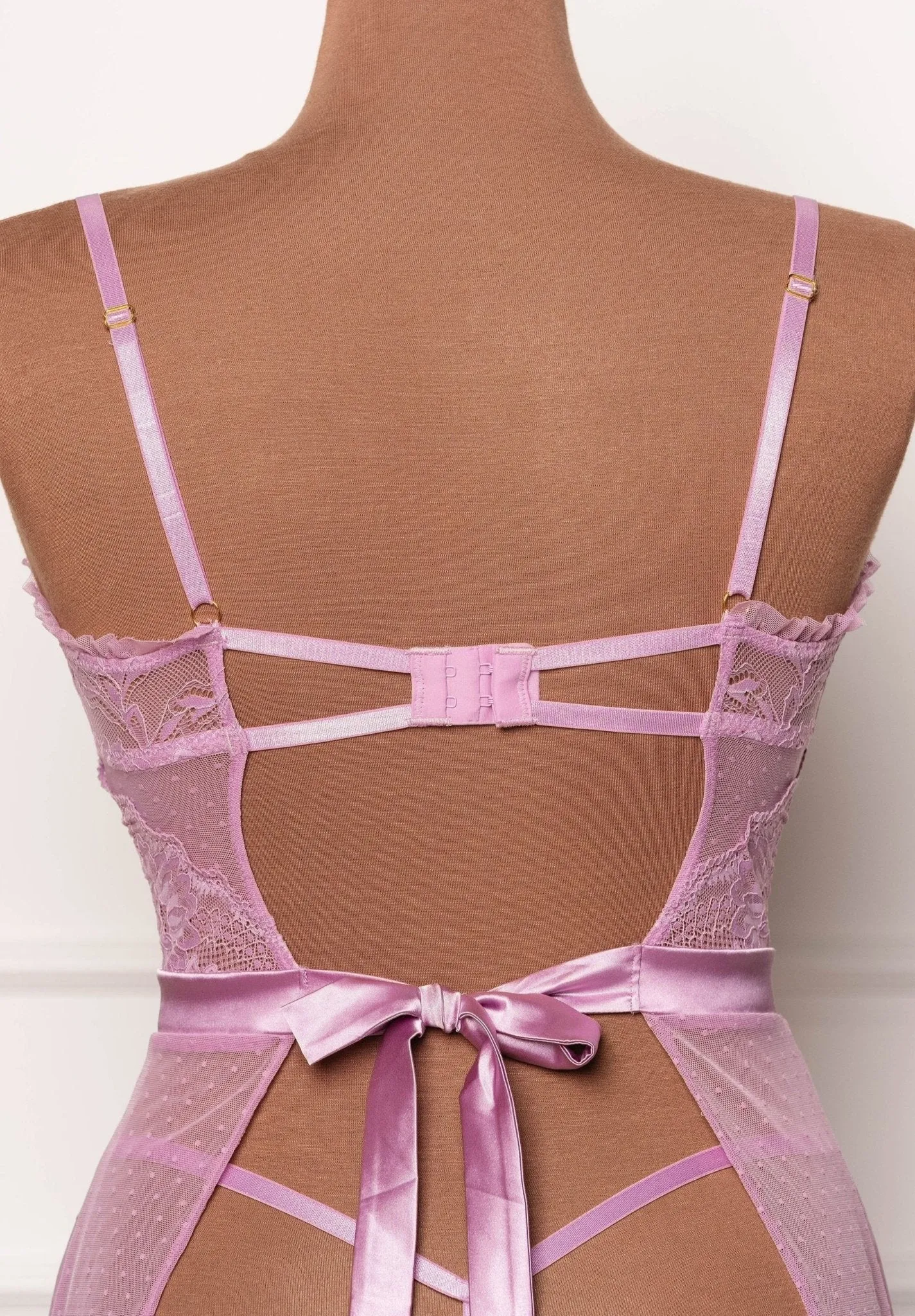 Lacy Ruffle Drop Waist Babydoll - Lilac