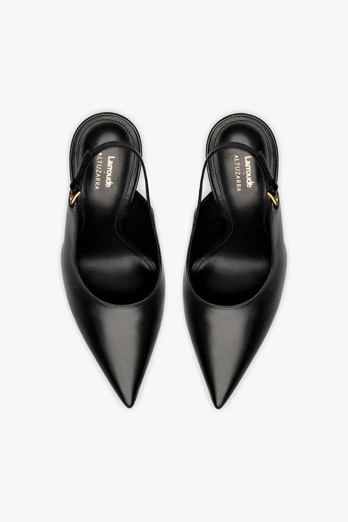 Larroudé x Altuzarra Pump In Black Leather