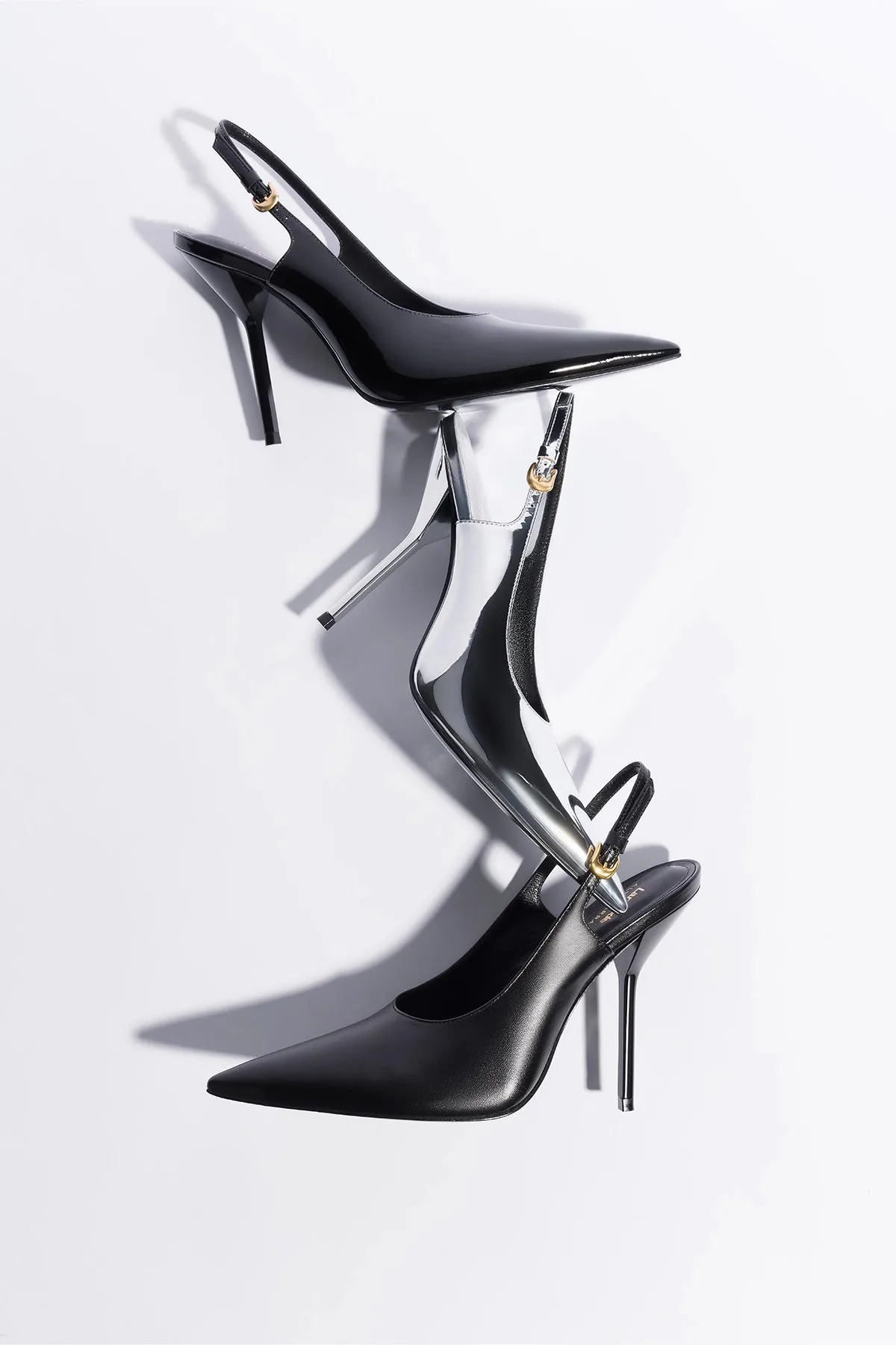 Larroudé x Altuzarra Pump In Black Leather