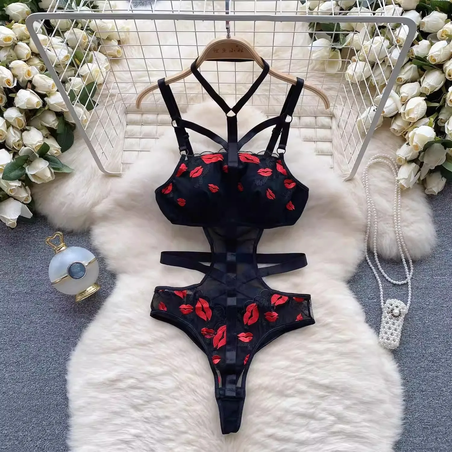Lips Don't Lie Bodysuit Lingerie