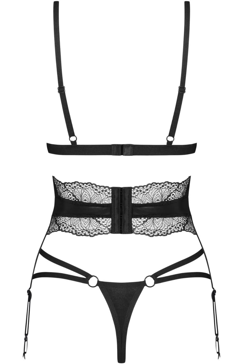 Lobellis Bra. Thong & Suspender