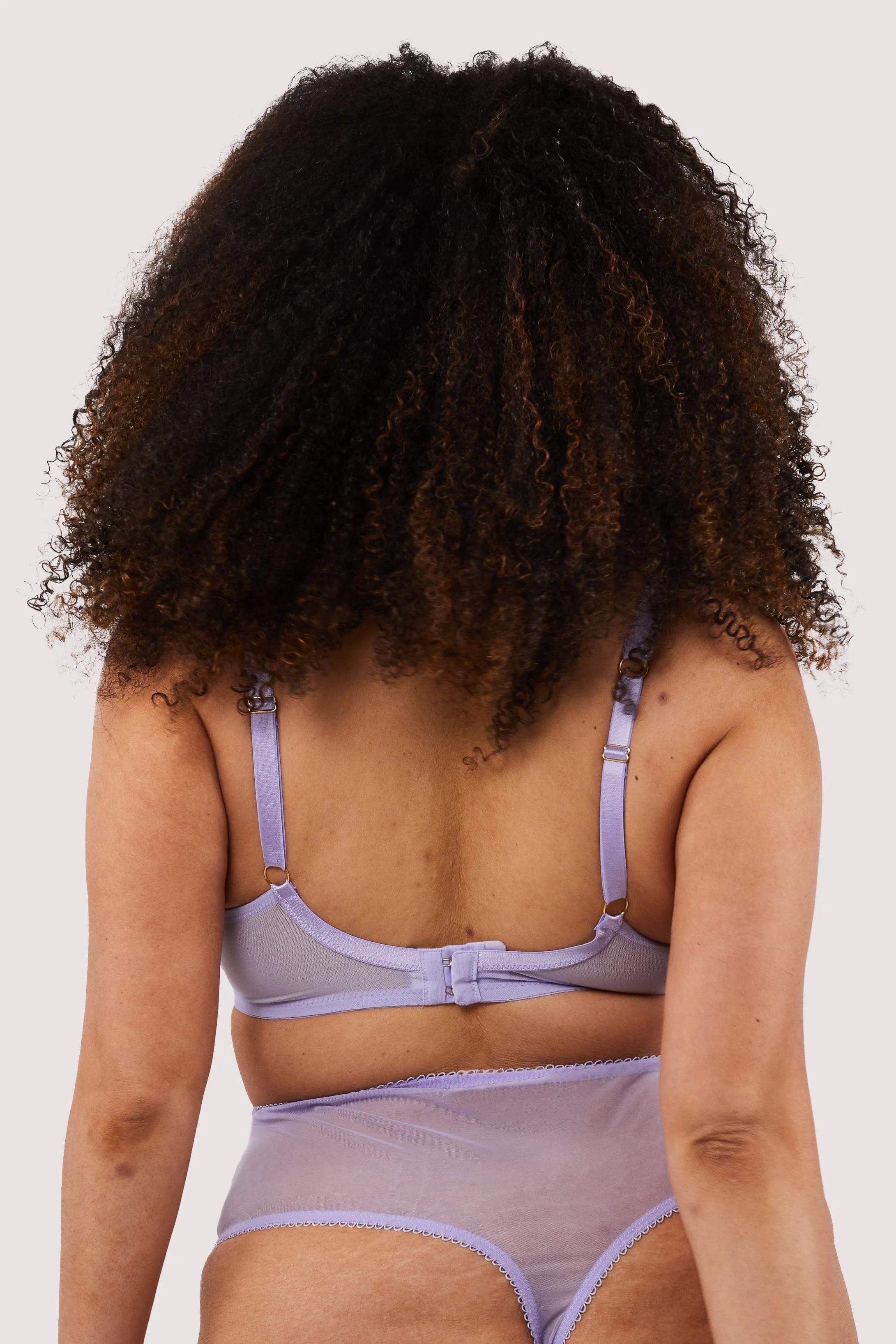 Luna Pastel Embroidery Picot Elastic Bra