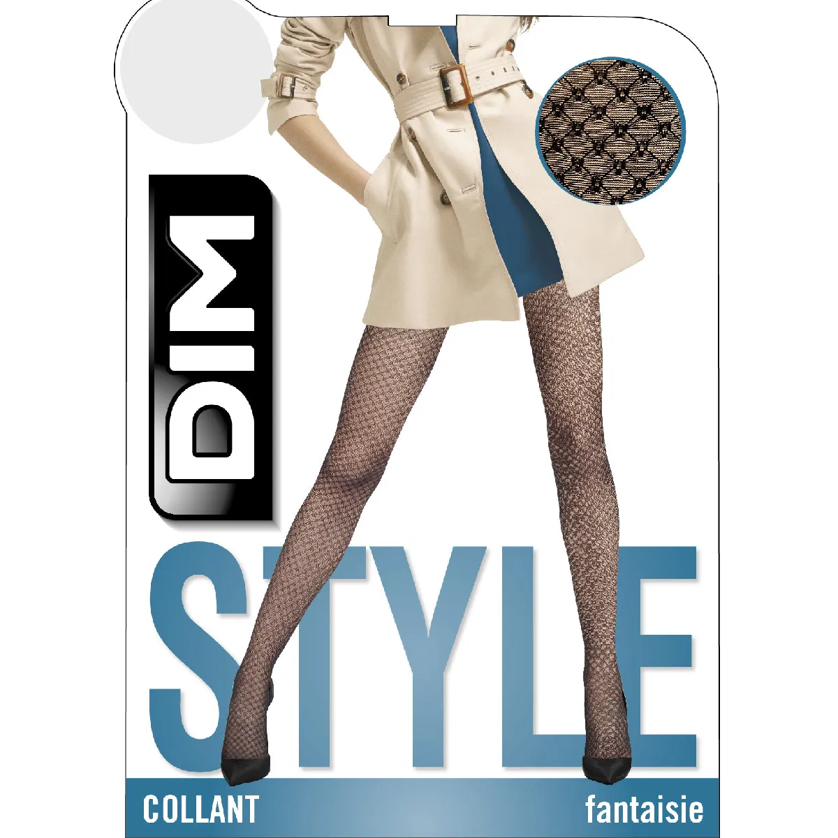 Madame So Chic 23 jewel patterned sheer tights in black