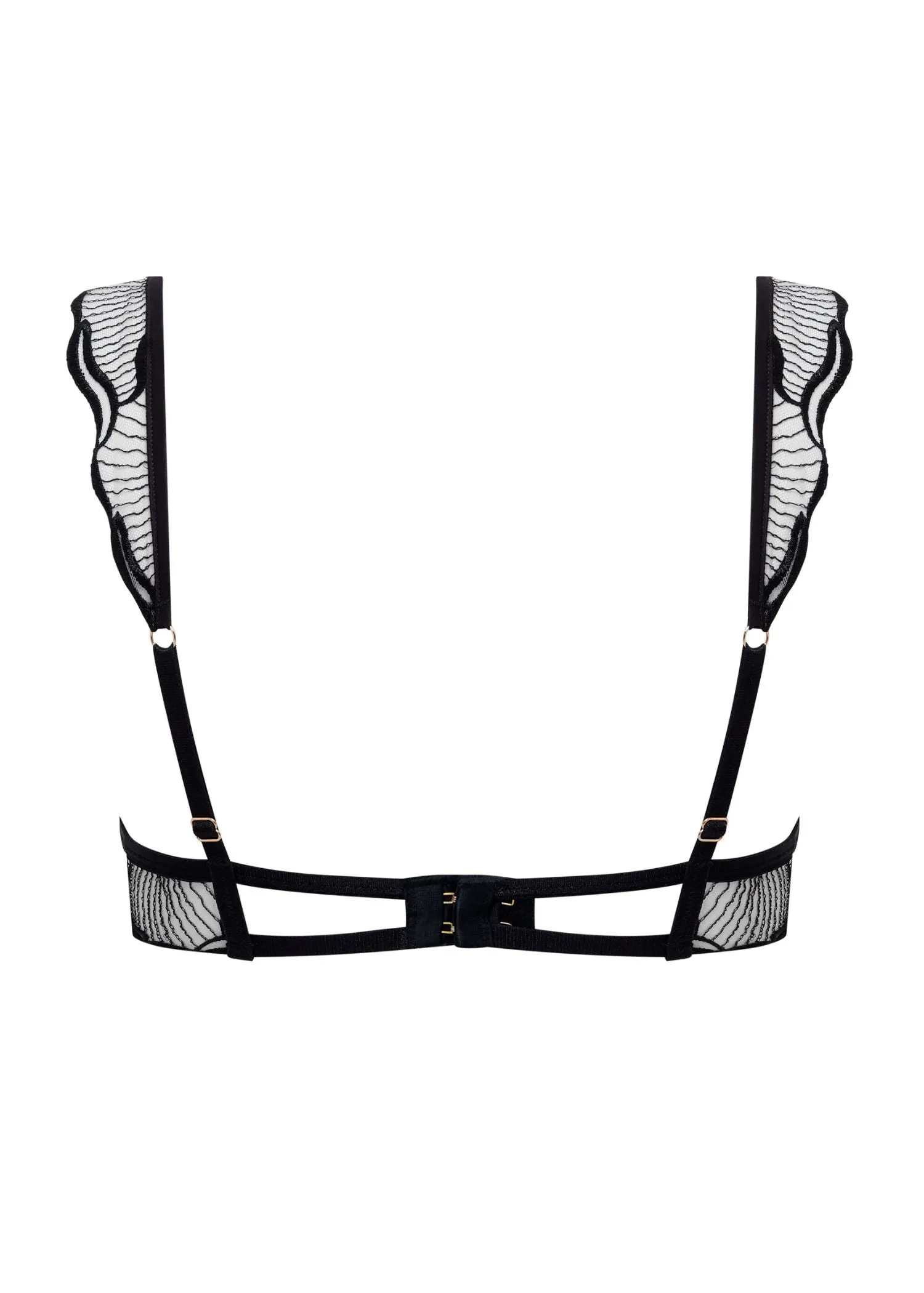 Marabel Wired Bra (Black/Sheer)