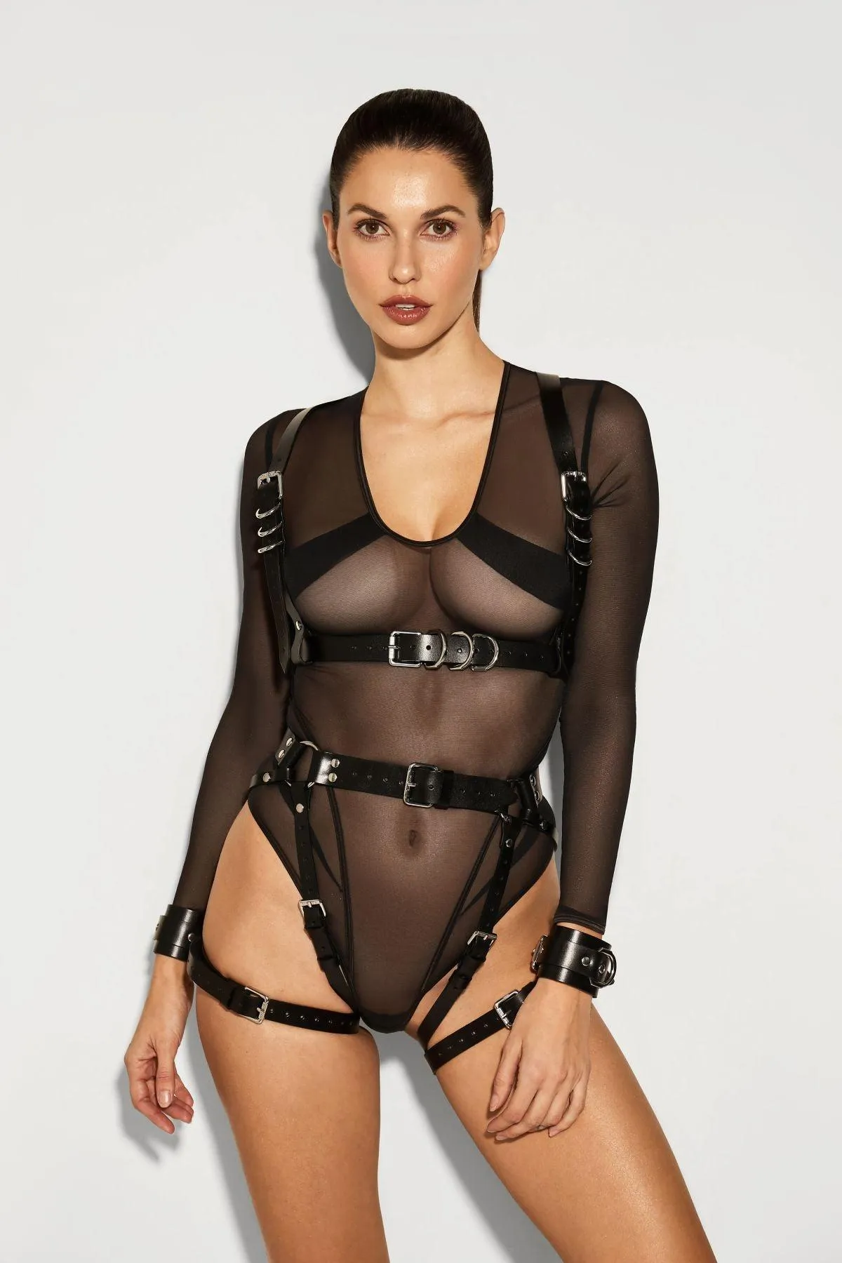 Marilyn Leather Harness in Black