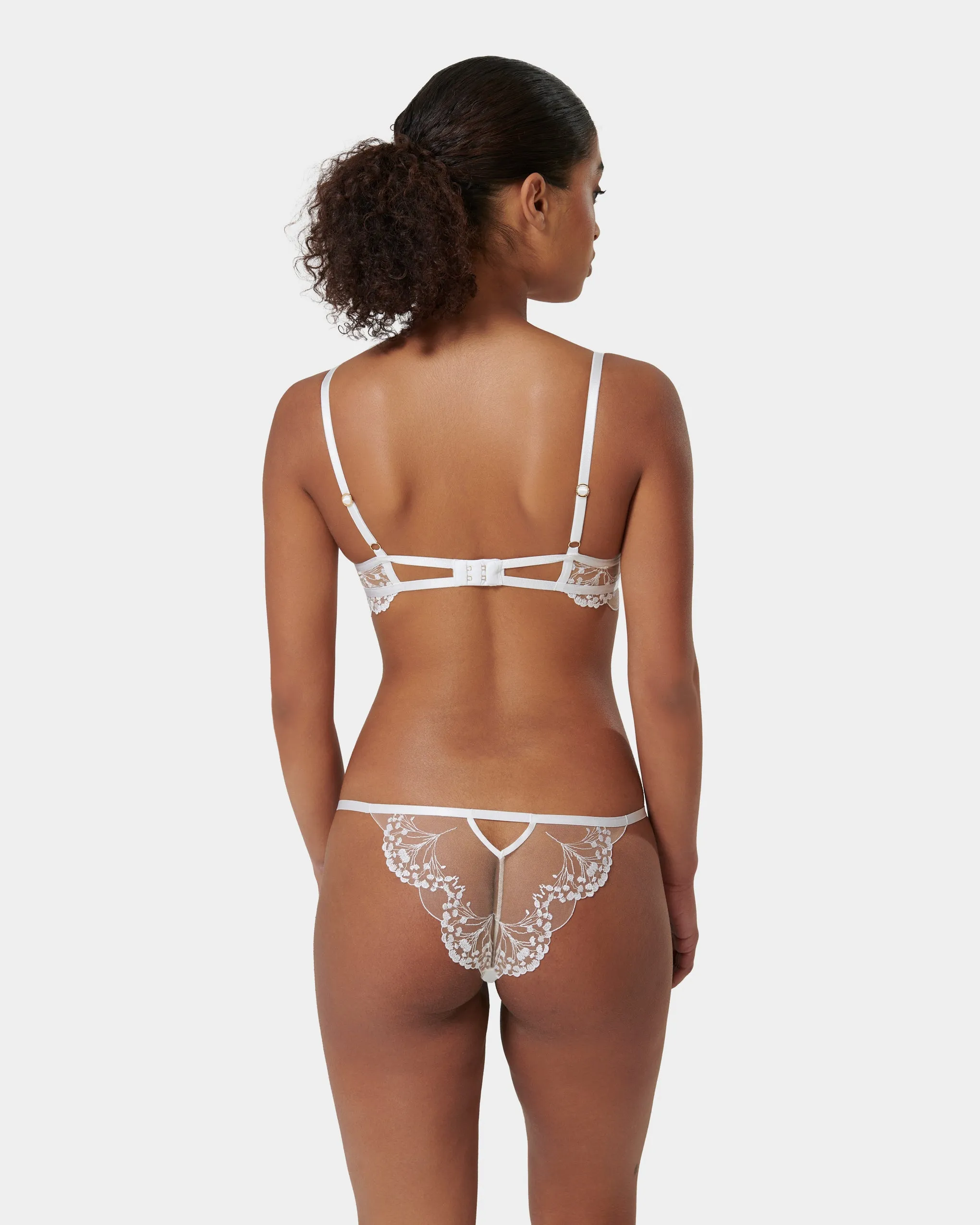 Marisa Brief White/Sheer