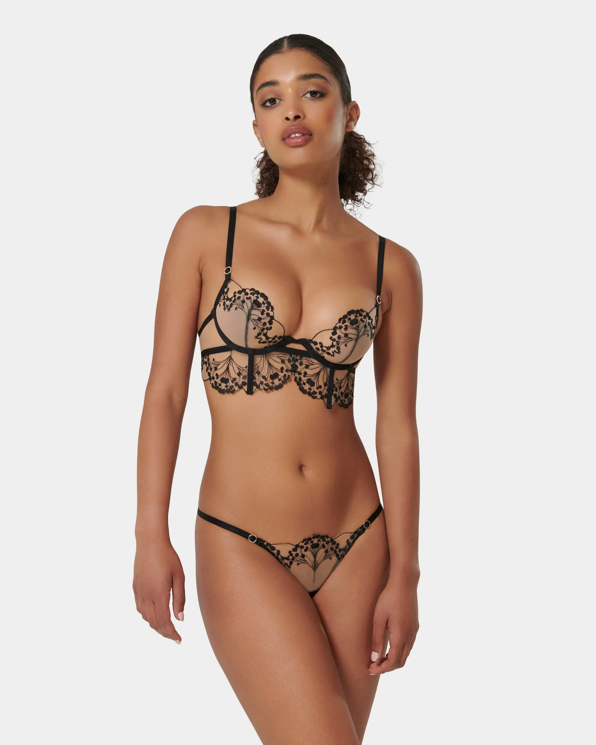 Marisa Thong Black/Sheer