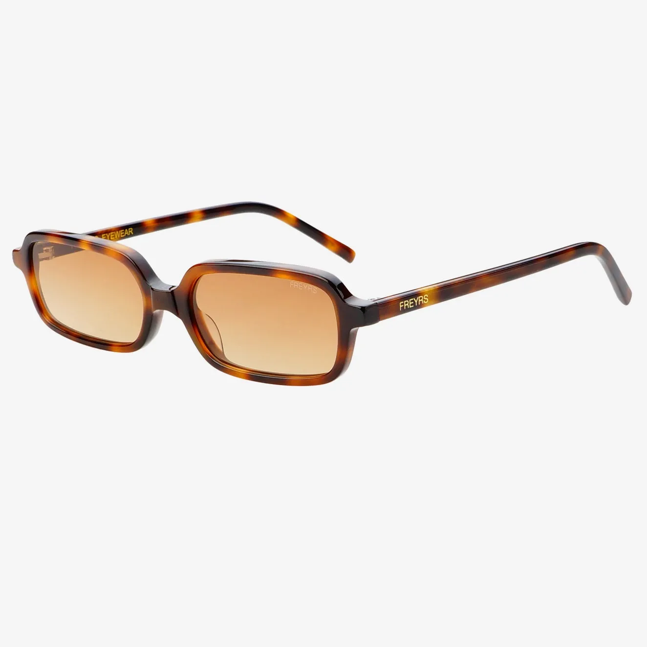Miki Acetate Rectangular Sunglasses in Tortoise/Brown