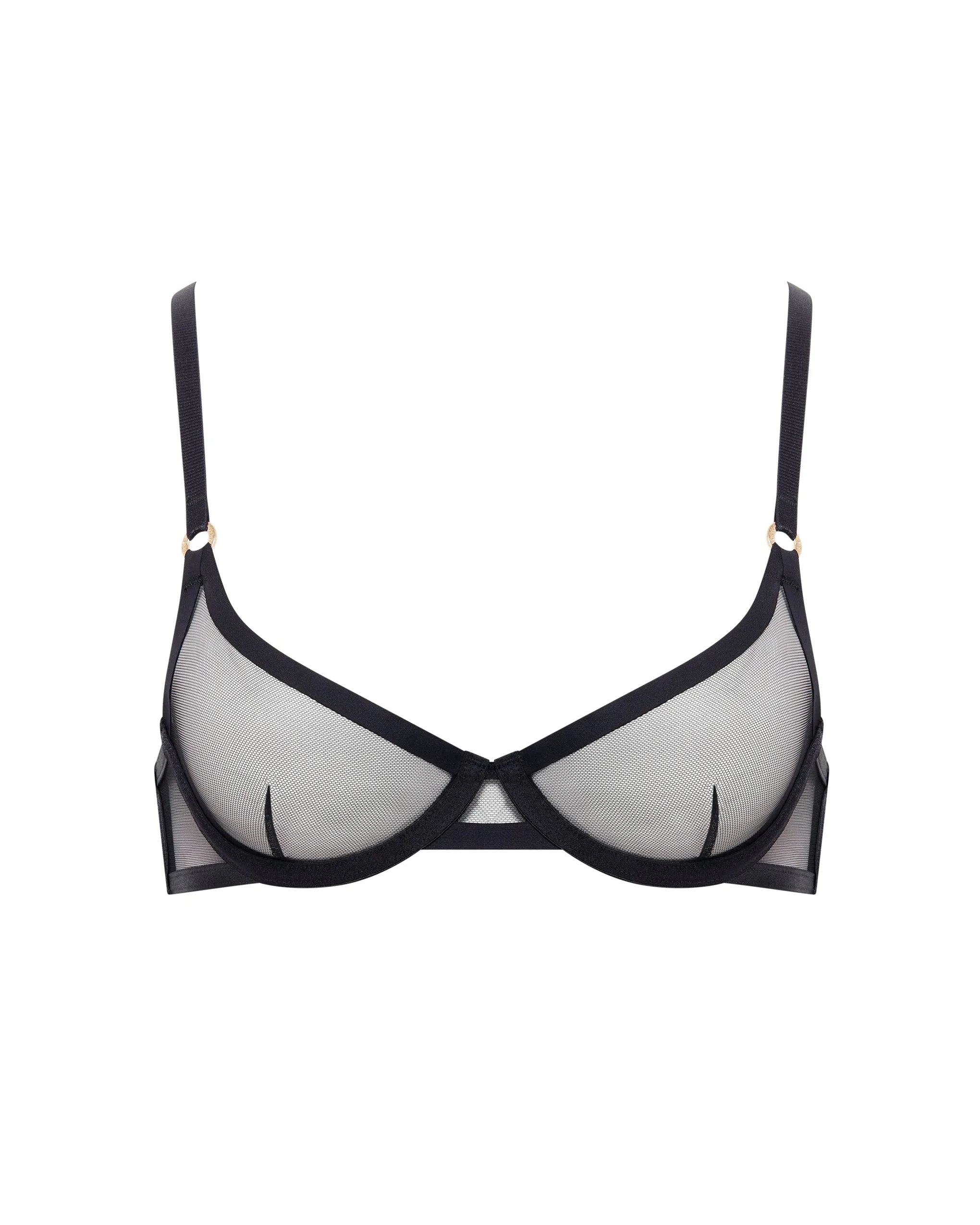 Naomi Mesh Bra Black