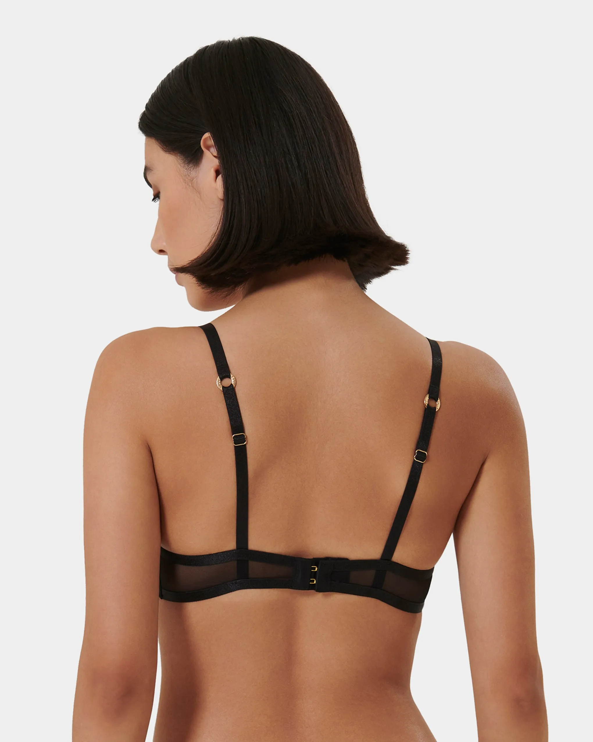 Naomi Mesh Bra Black
