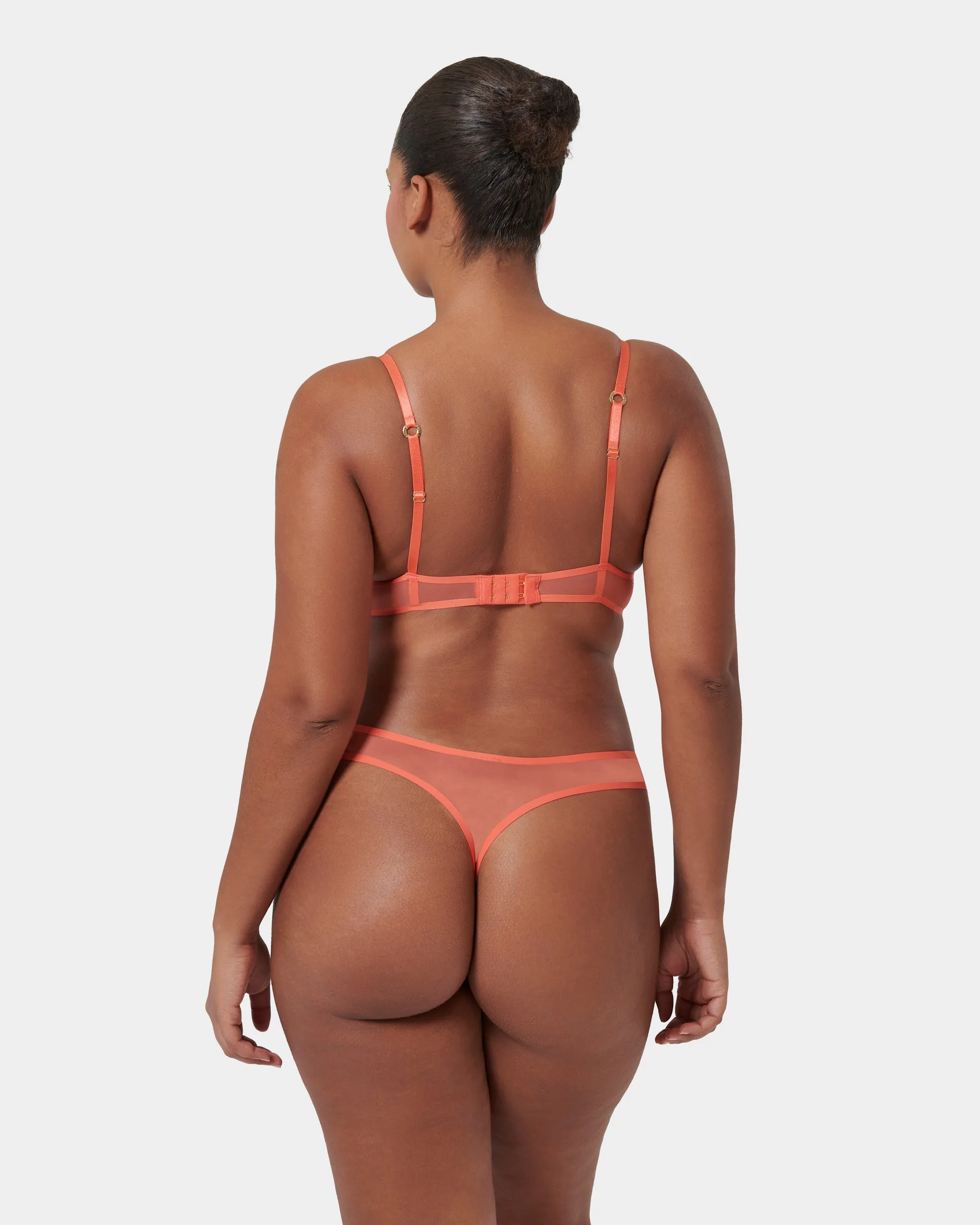 Naomi Mesh Bra Coral
