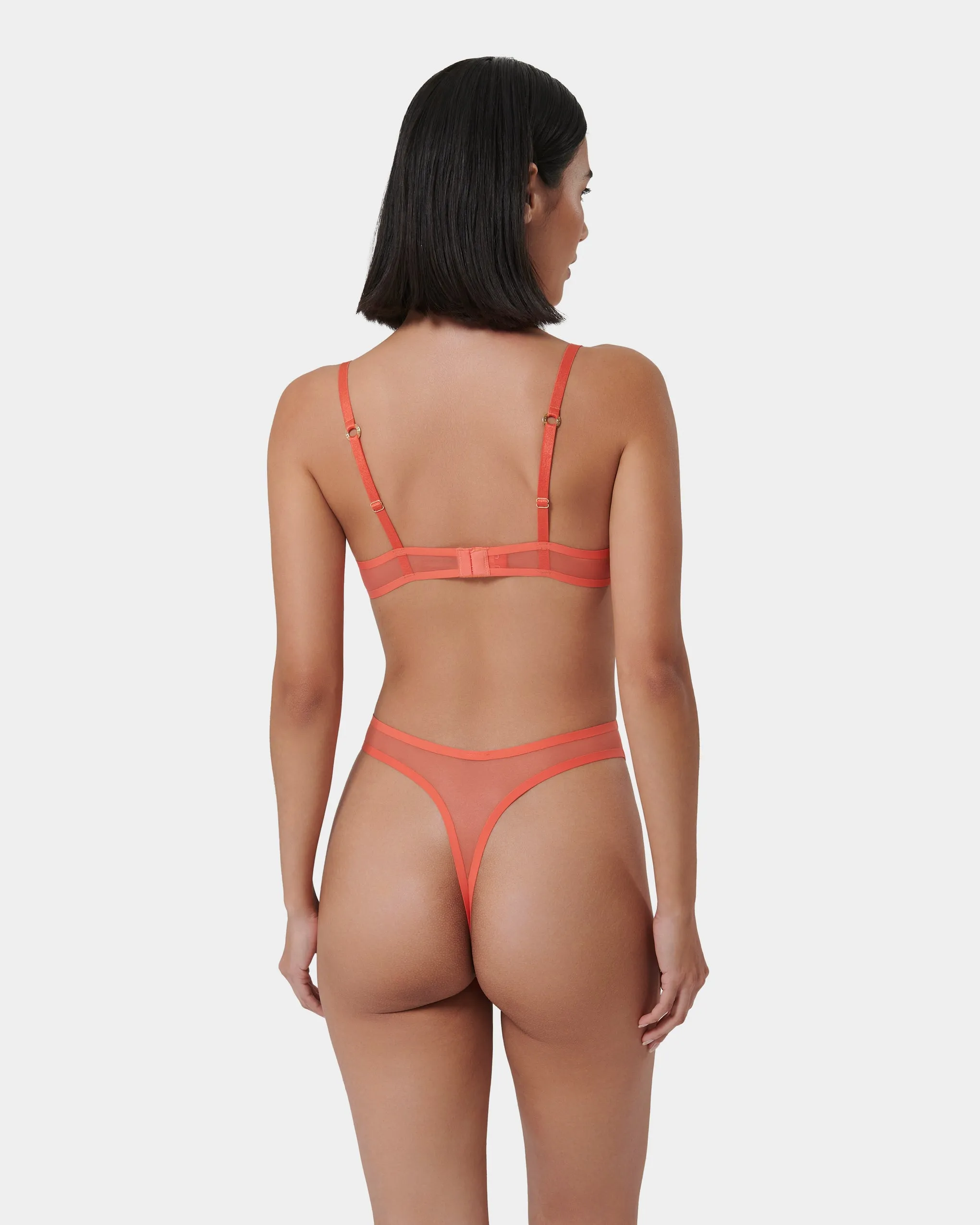 Naomi Mesh Bra Coral