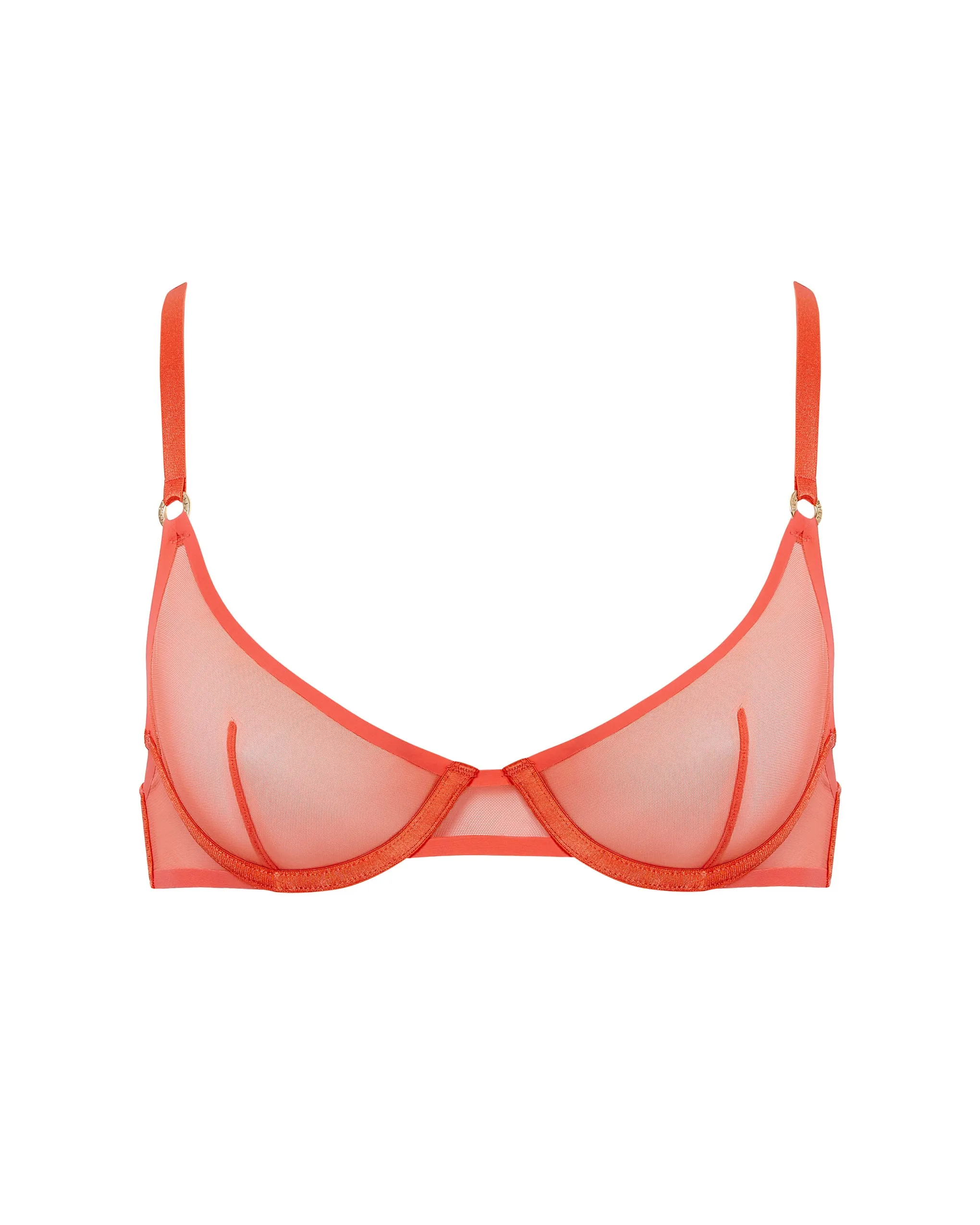 Naomi Mesh Bra Coral