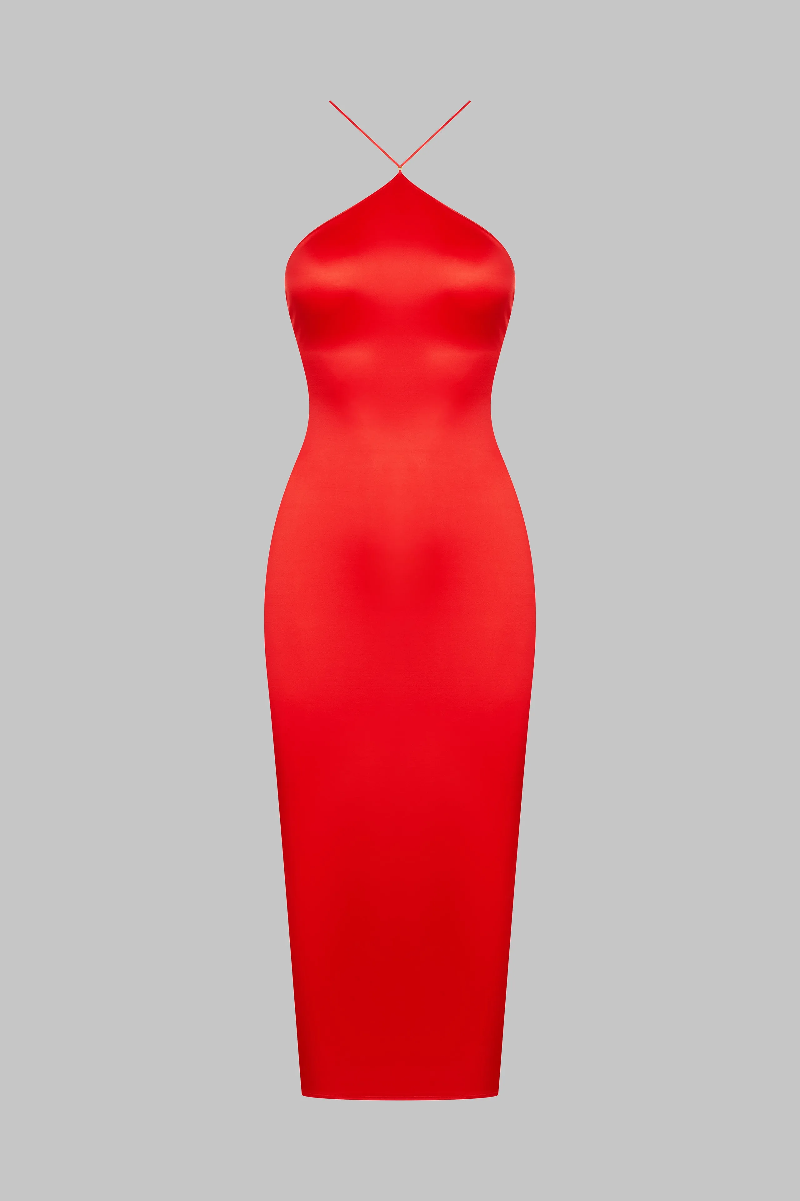 Open Back Midi Dress - French Kiss