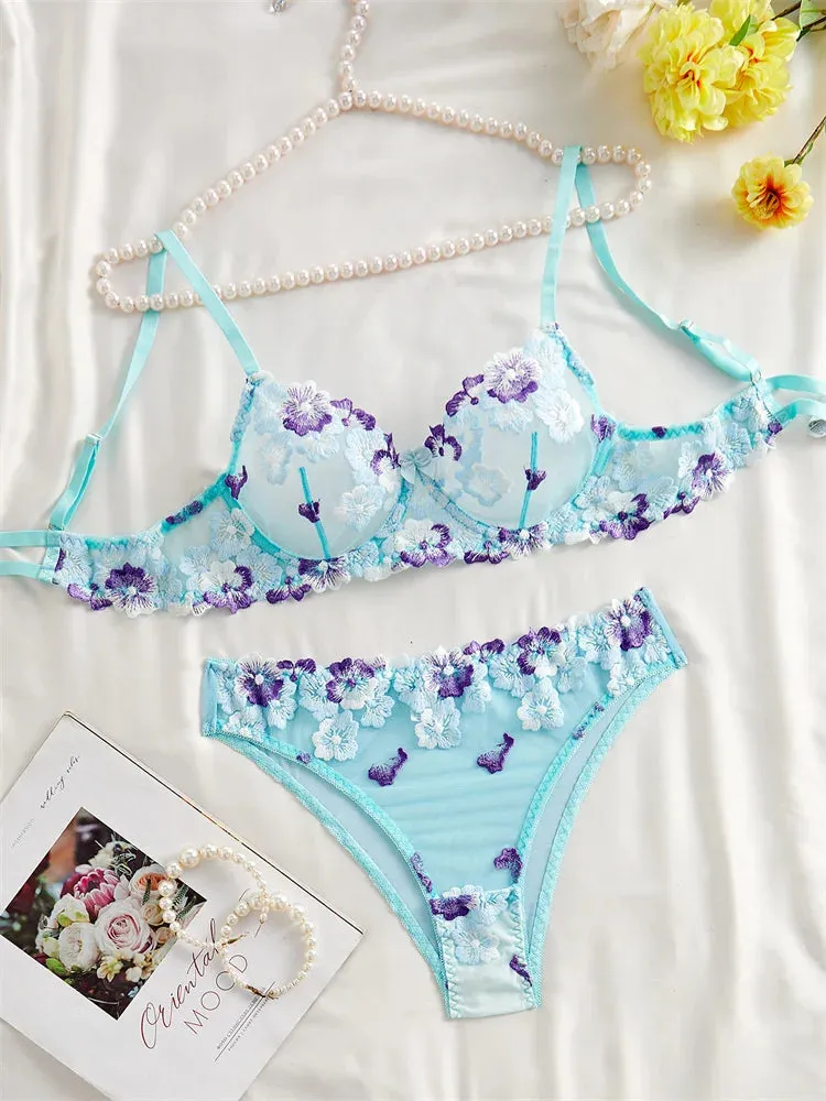 #PB Lingerie Blue Set