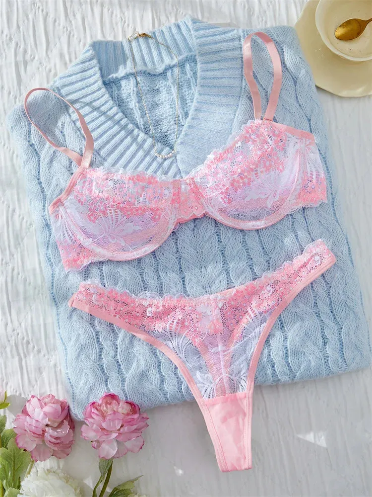#PB Pink Bra and Panty Set