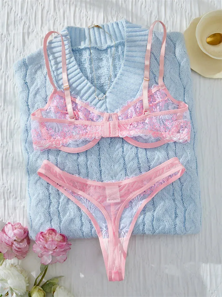 #PB Pink Bra and Panty Set