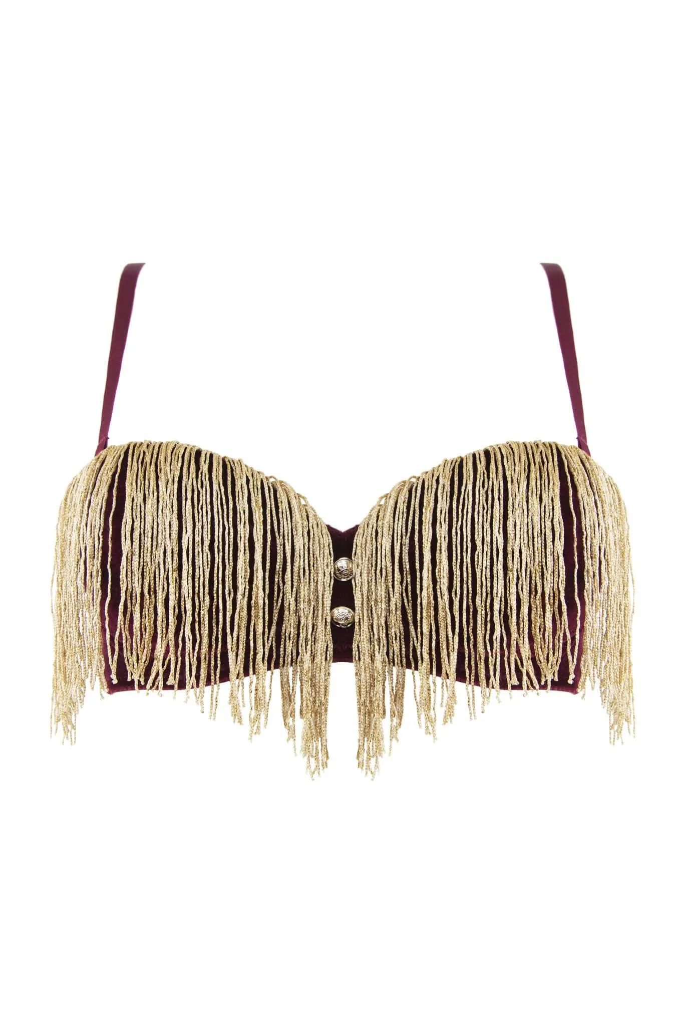 Peek & Beau - Major Velvet Tassle Bra