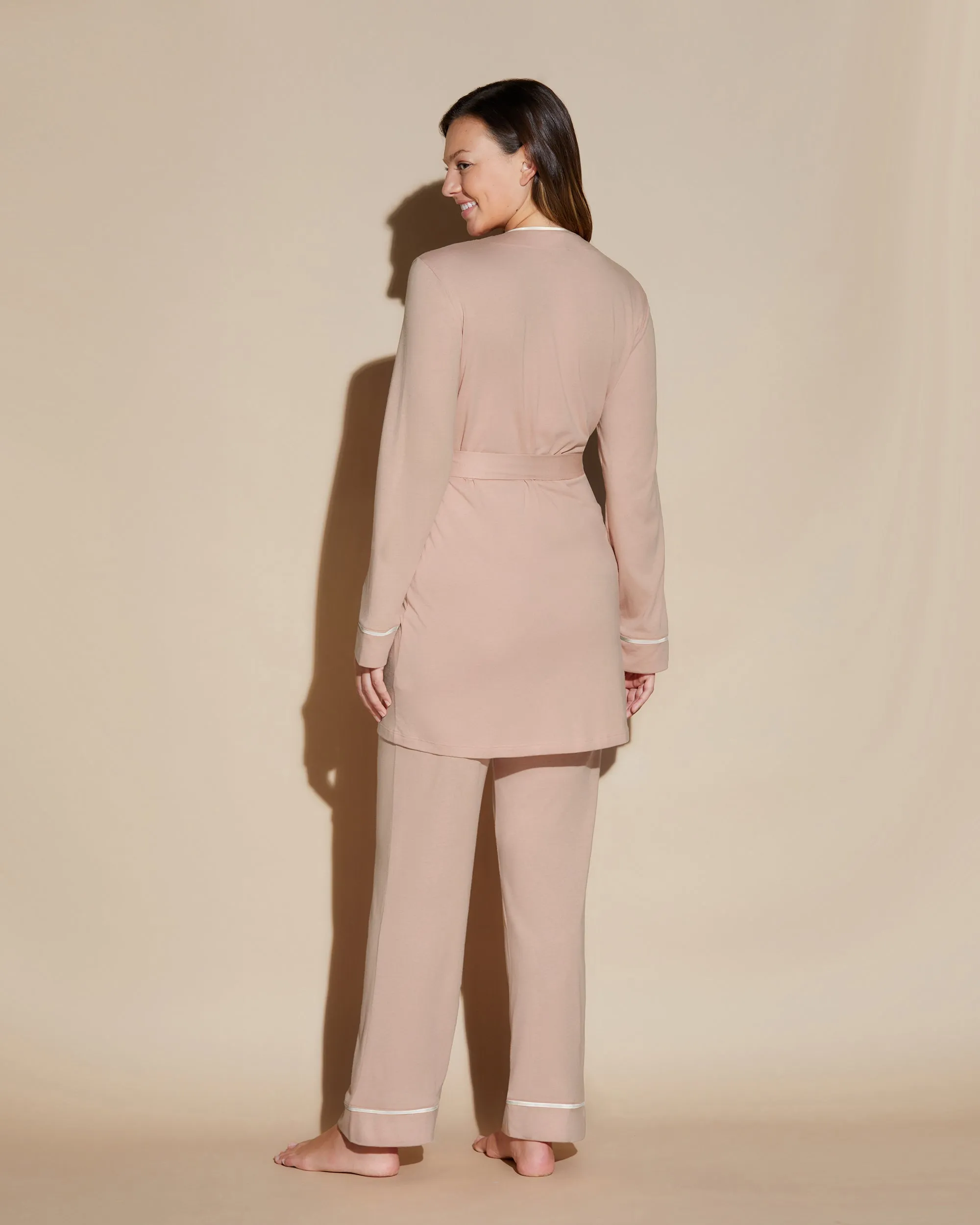 Pigiama Curvy 3 Pezzi Con Vestaglia