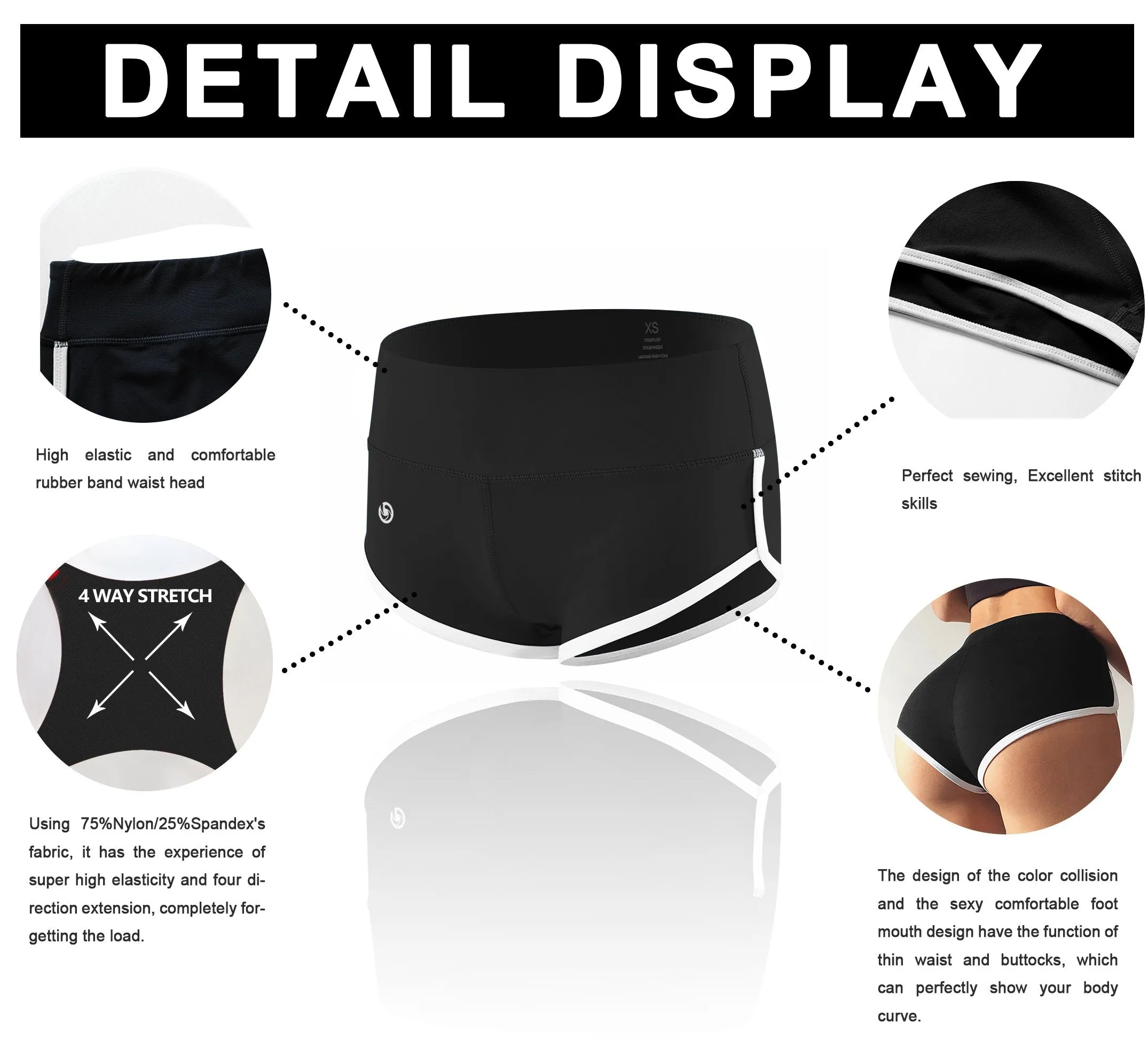 Printed Booty Yoga Shorts galaxy_yoga