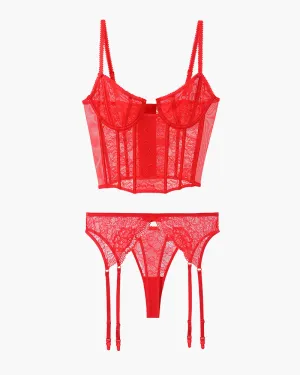 Push Up Corset Bra and Panty Sets