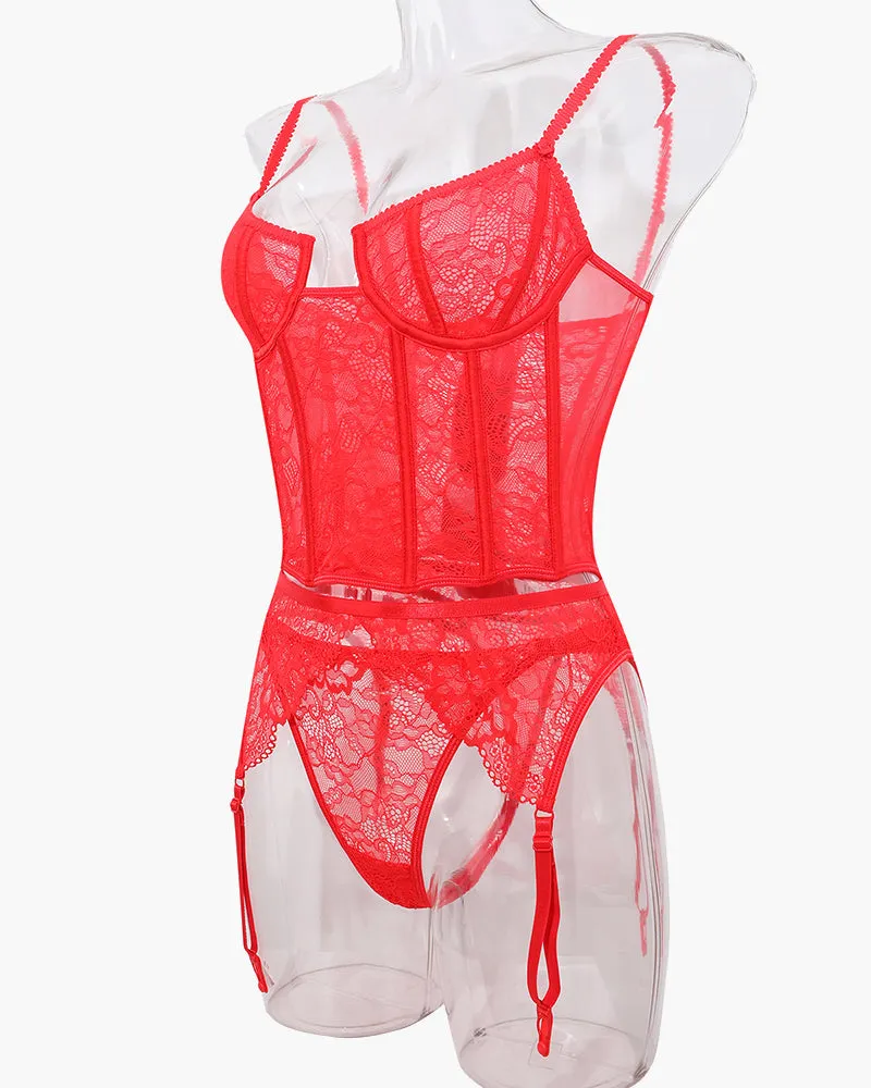 Push Up Corset Bra and Panty Sets